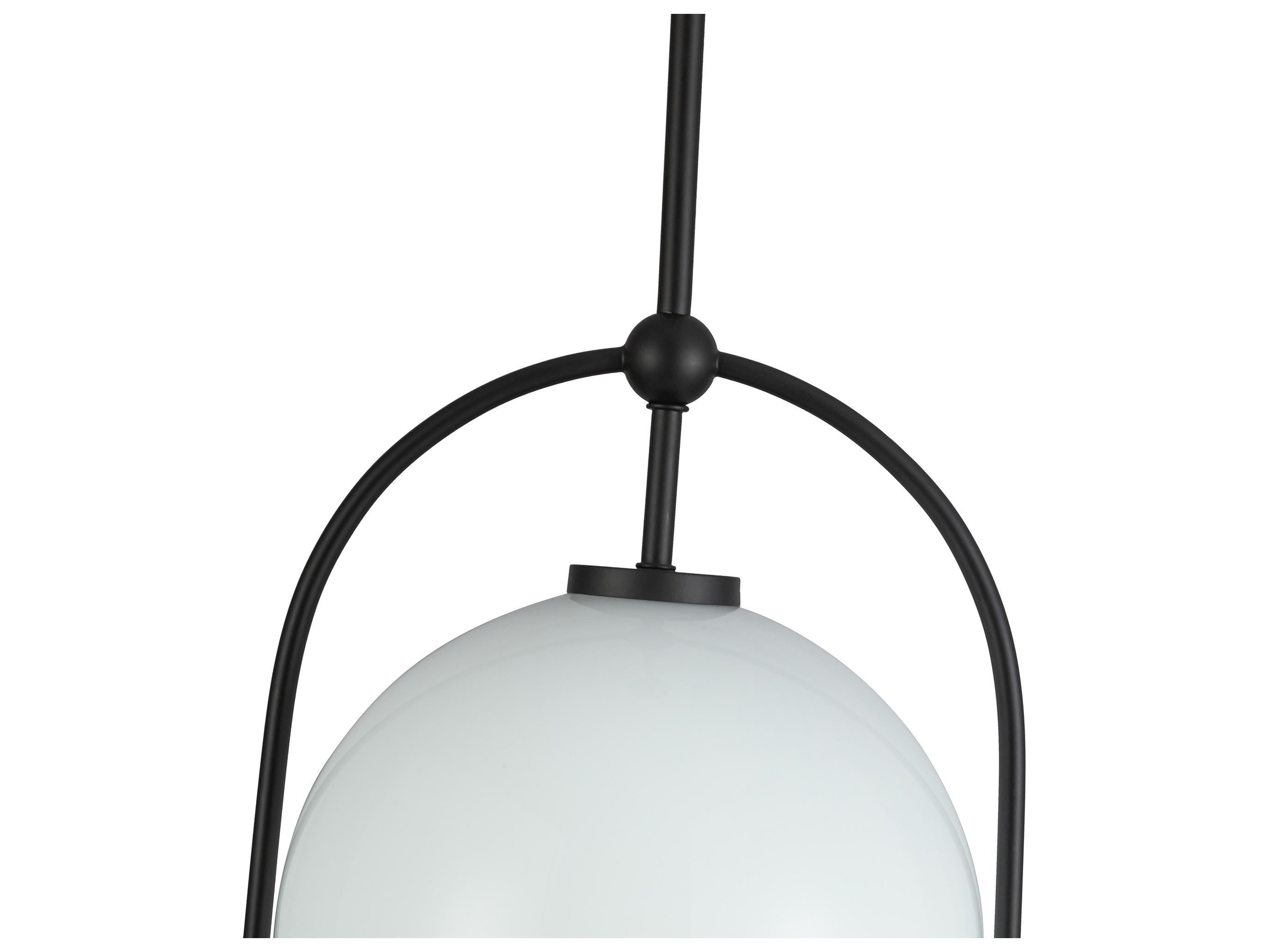 Artcraft Dahlia 1-Light Black Mini Pendant