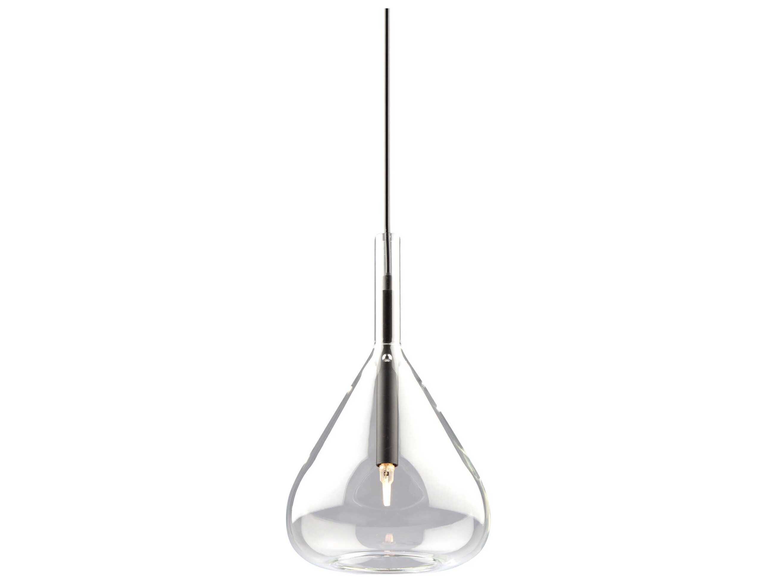 Artcraft Conic 3-Light Black Glass Pendant