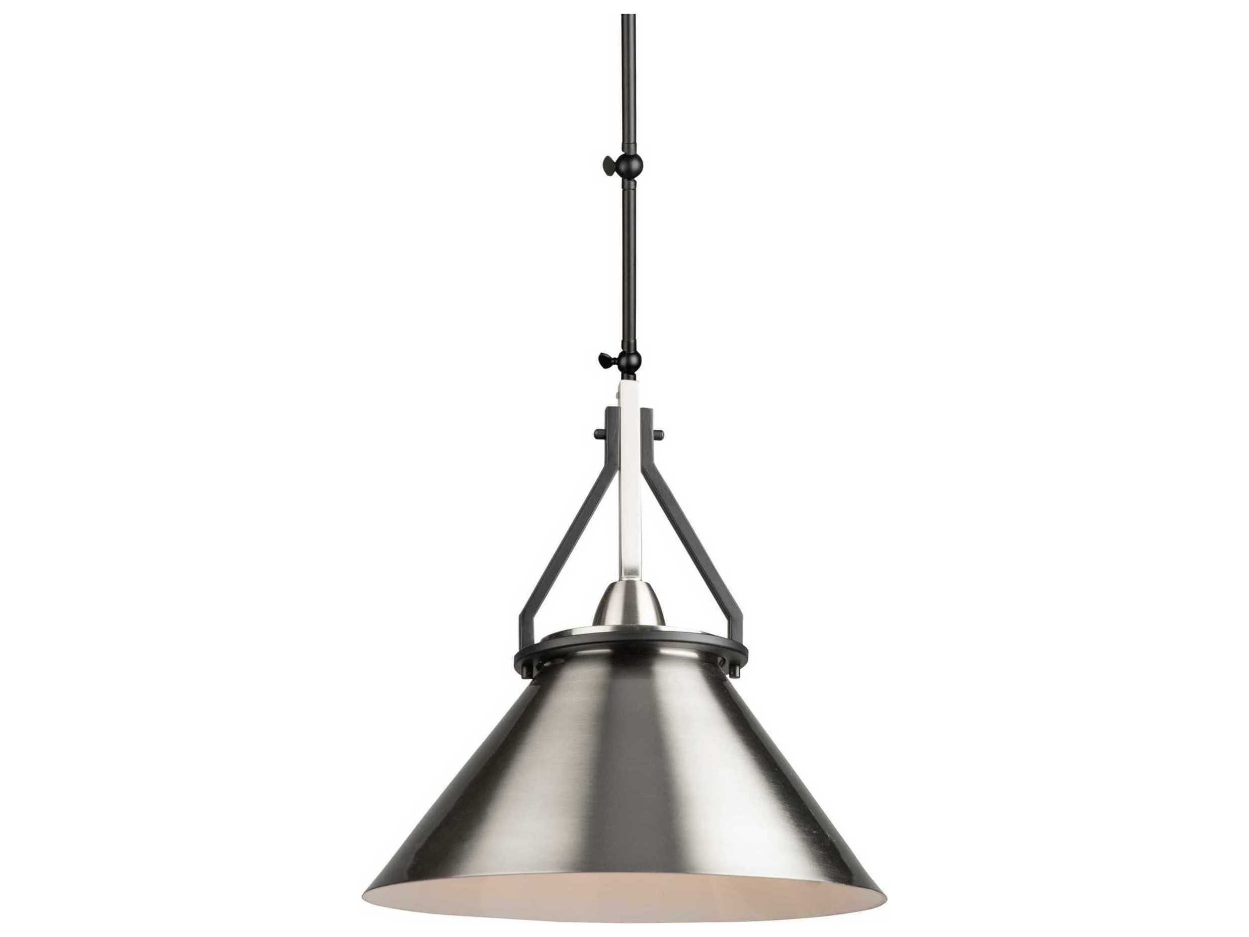 Artcraft Brydon 1-Light Black And Brushed Nickel LED Empire Round Pendant