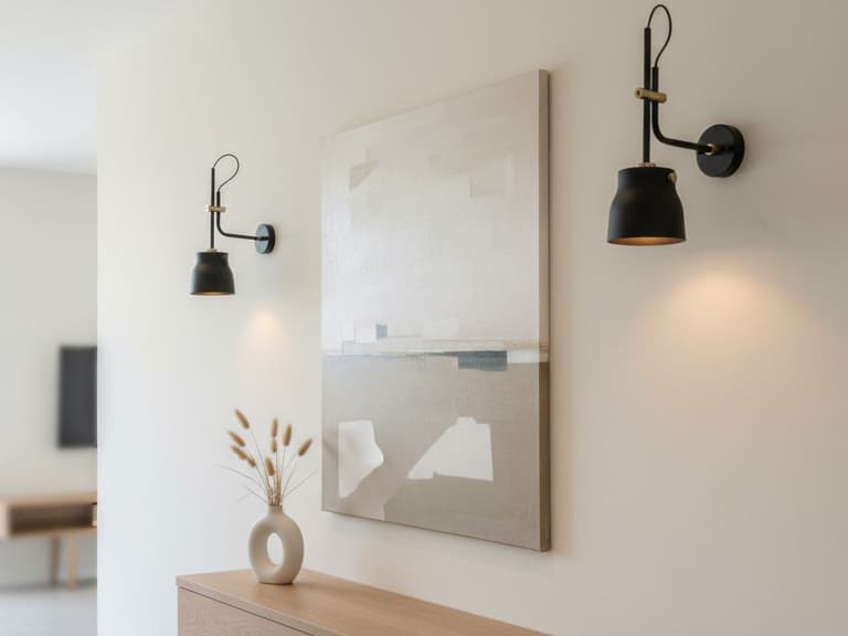 Artcraft Euro Industrial 1-Light Matte Black Harvest Brass LED Wall Sconce