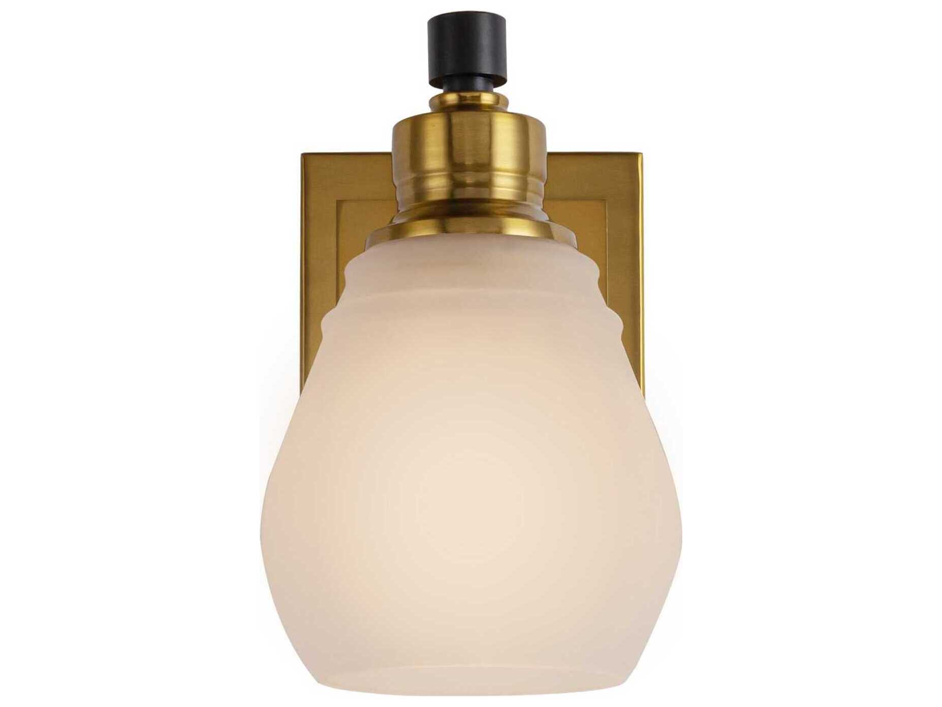 Artcraft Nelson 1-Light Brass Black Wall Sconce