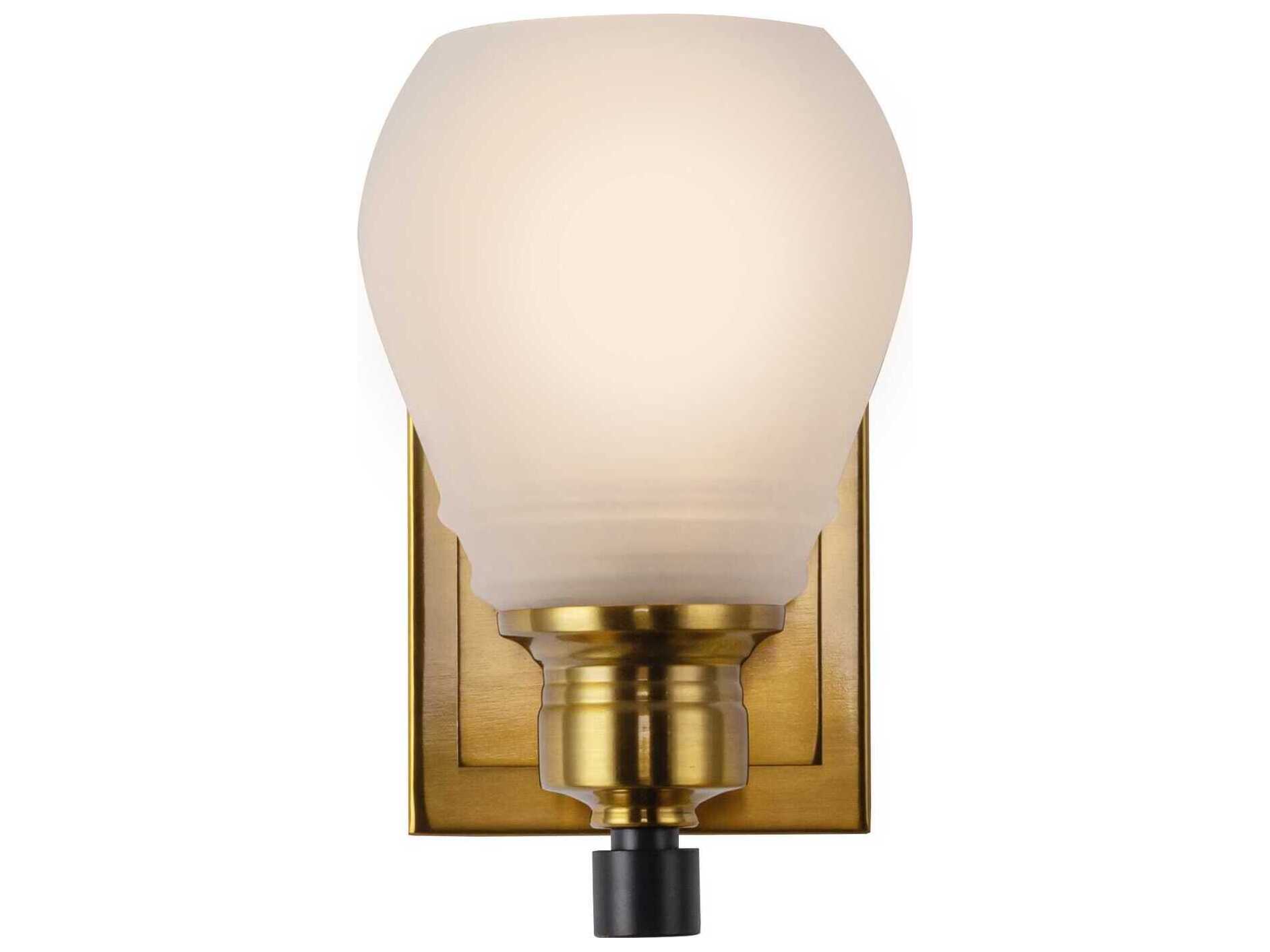 Artcraft Nelson 1-Light Brass Black Wall Sconce