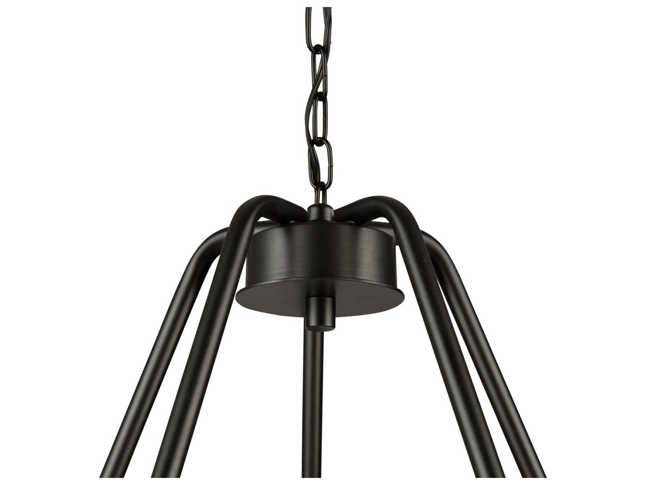Artcraft Perris 5-Light Black Round Chandelier