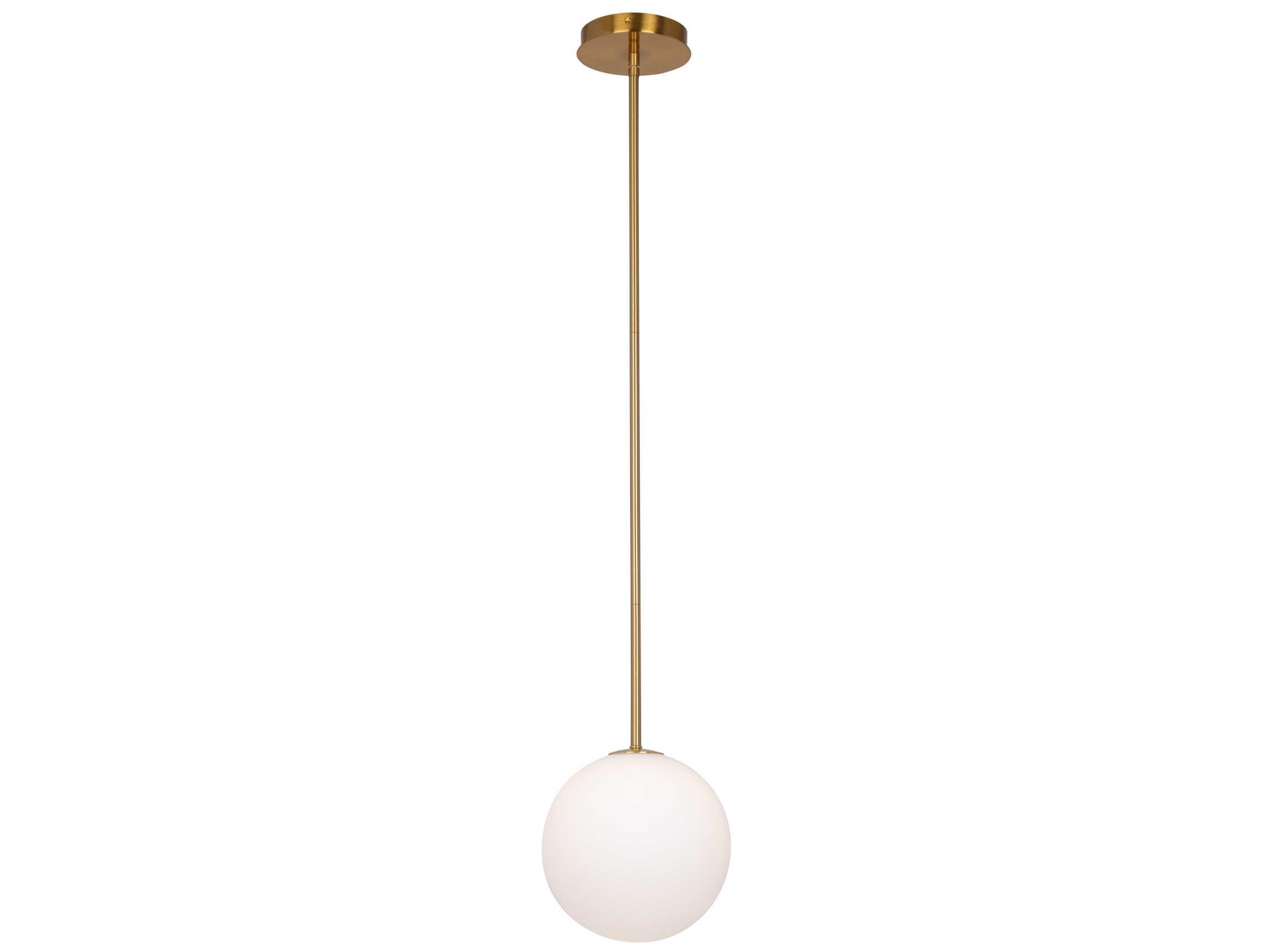 Artcraft Aurelia 1-Light Brass Globe Mini Pendant