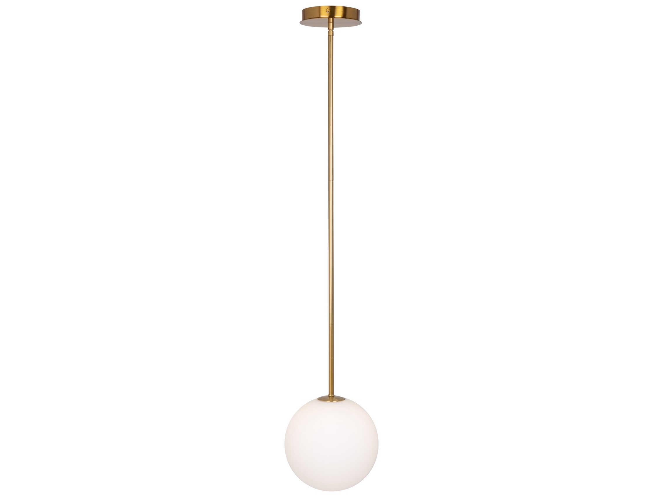 Artcraft Aurelia 1-Light Brass Globe Mini Pendant