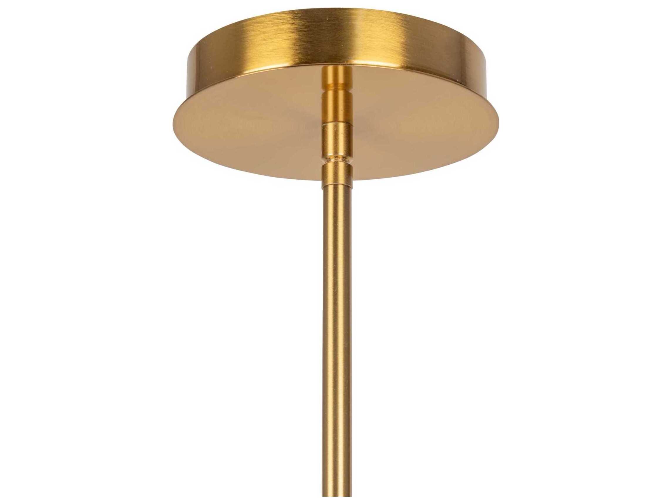 Artcraft Aurelia 6-Light Brass Globe Tiered Chandelier