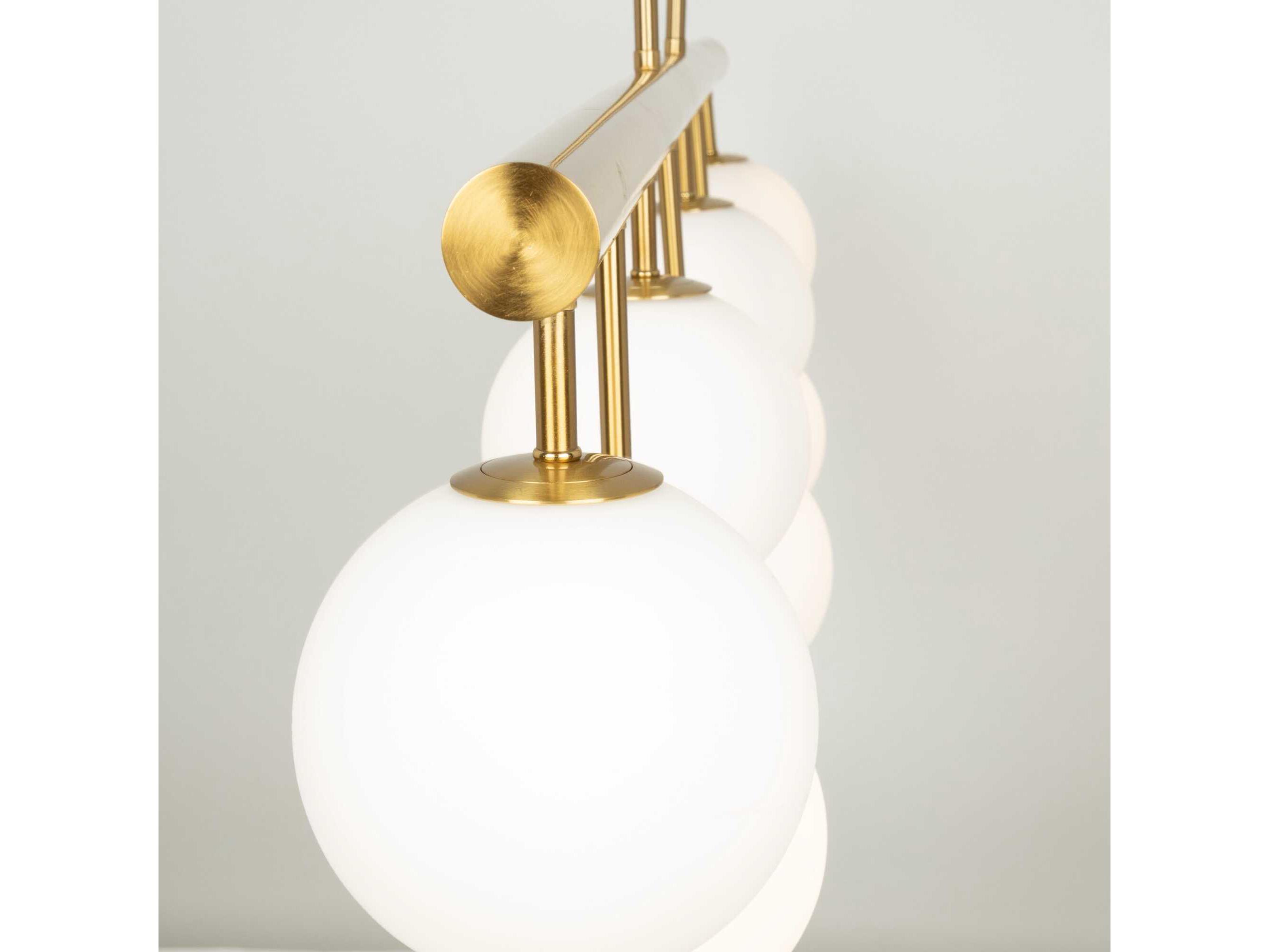 Artcraft Aurelia 7-Light Brass Globe Island Pendant