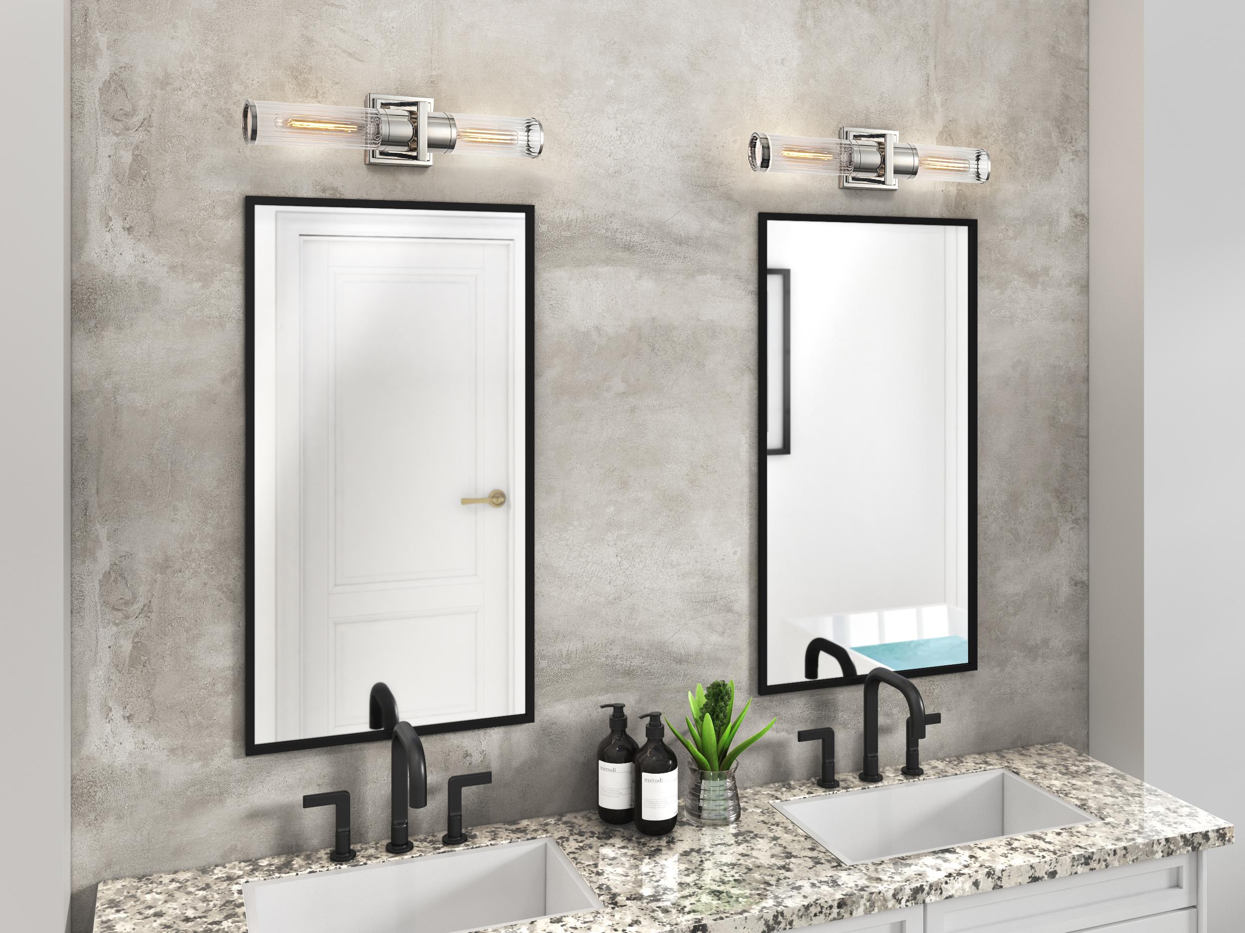 Artcraft Positano 2-Light Polished Nickel Vanity Light