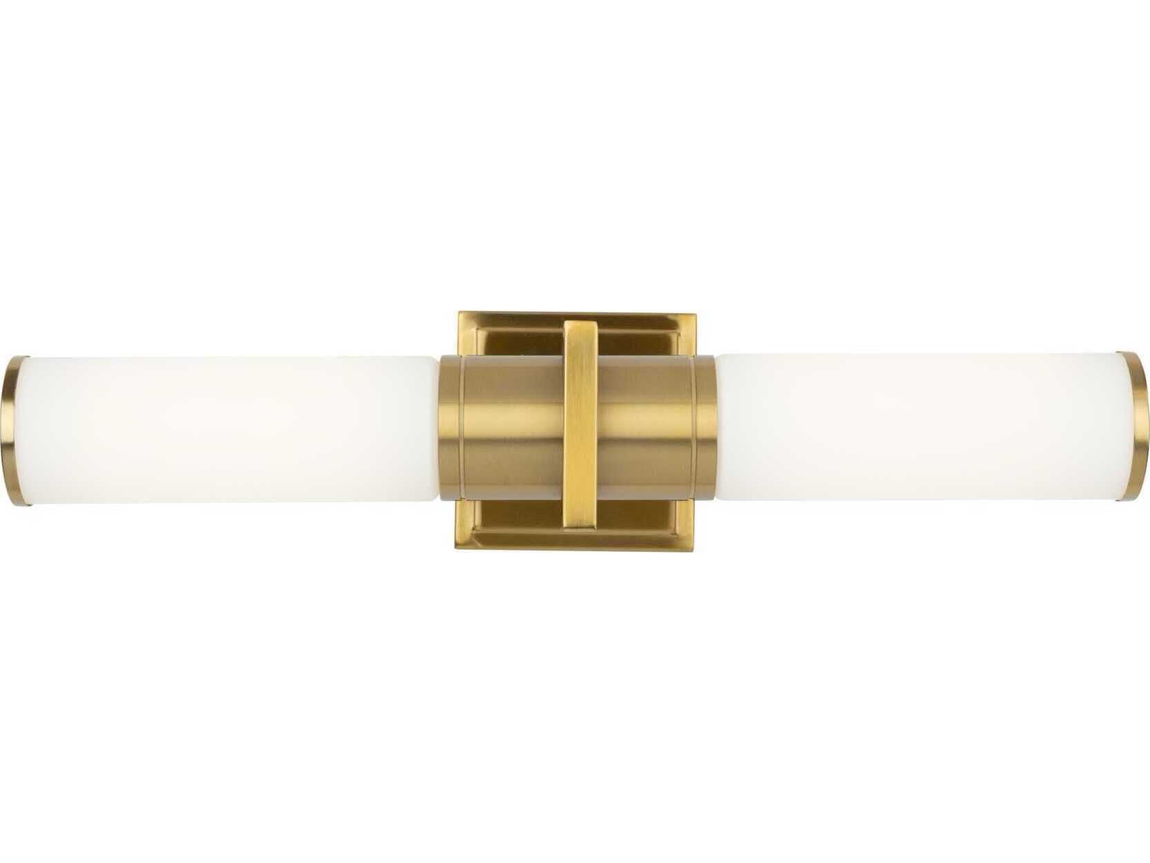 Artcraft Positano 2-Light Brushed Brass Vanity Light