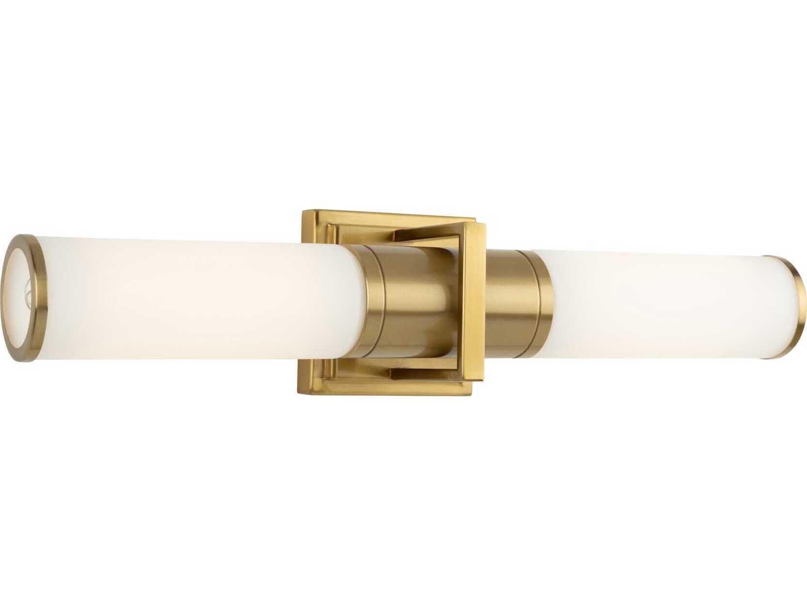 Artcraft Positano 2-Light Brushed Brass Vanity Light