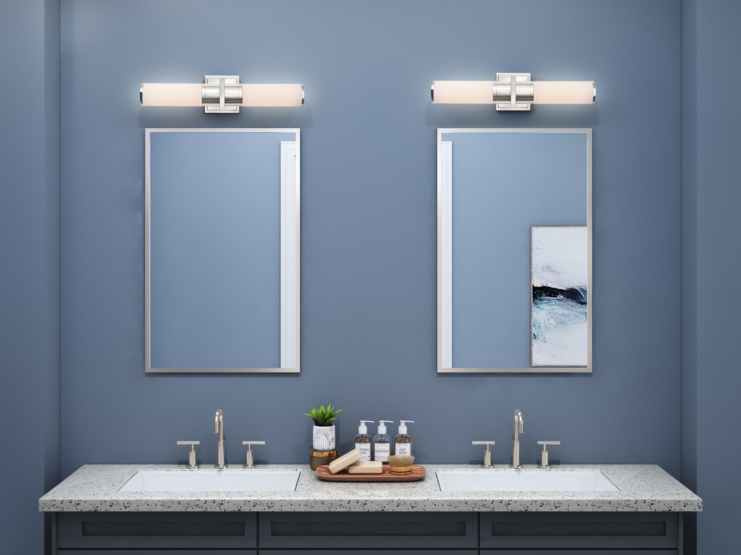 Artcraft Positano 2-Light Polished Nickel Vanity Light