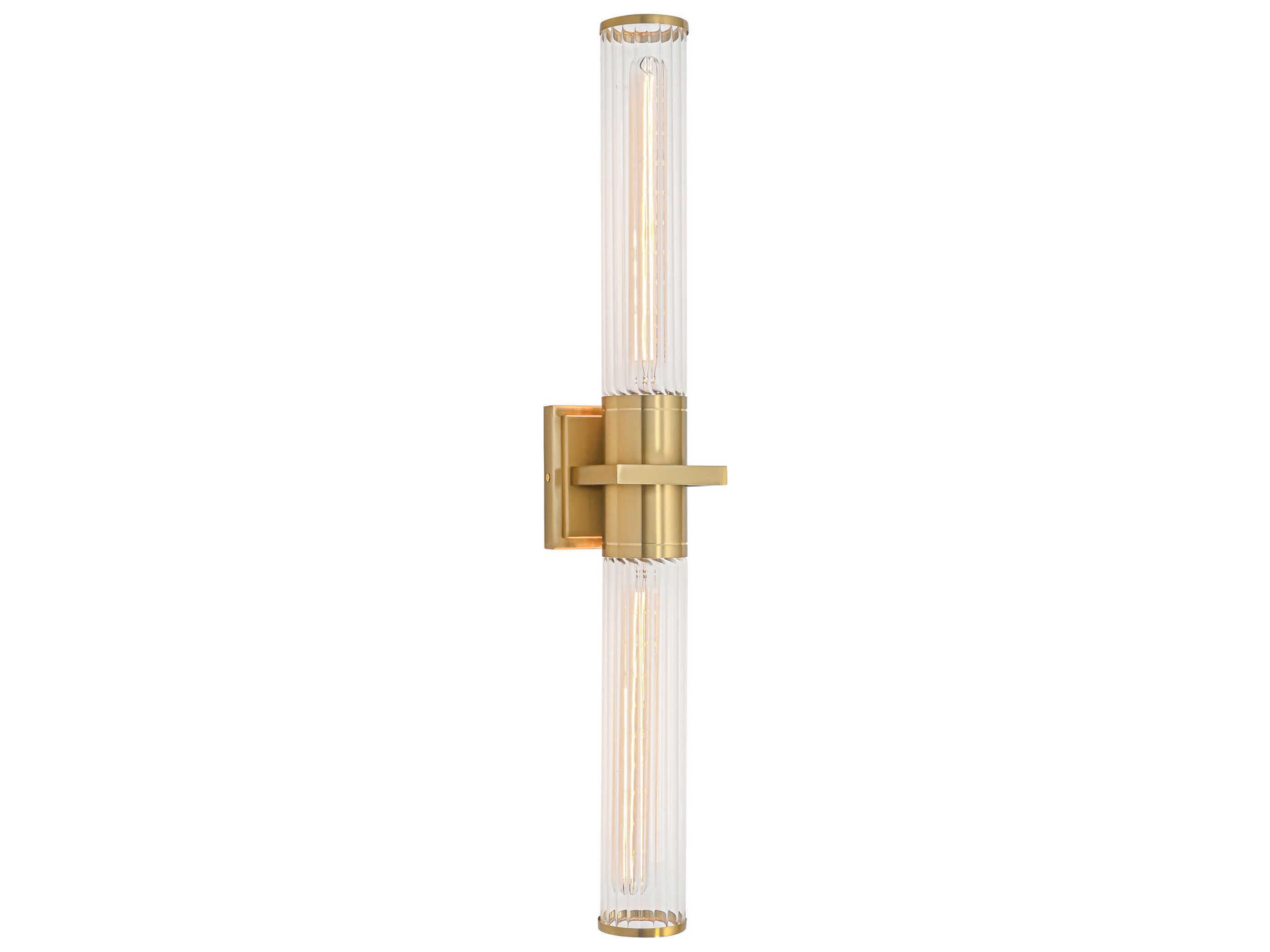Artcraft Positano 2-Light Satin Brass Vanity Light