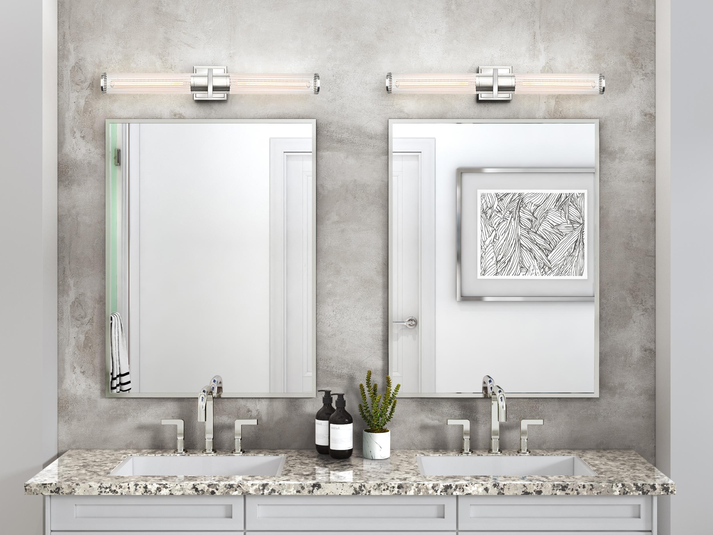 Artcraft Positano 2-Light Polished Nickel Vanity Light