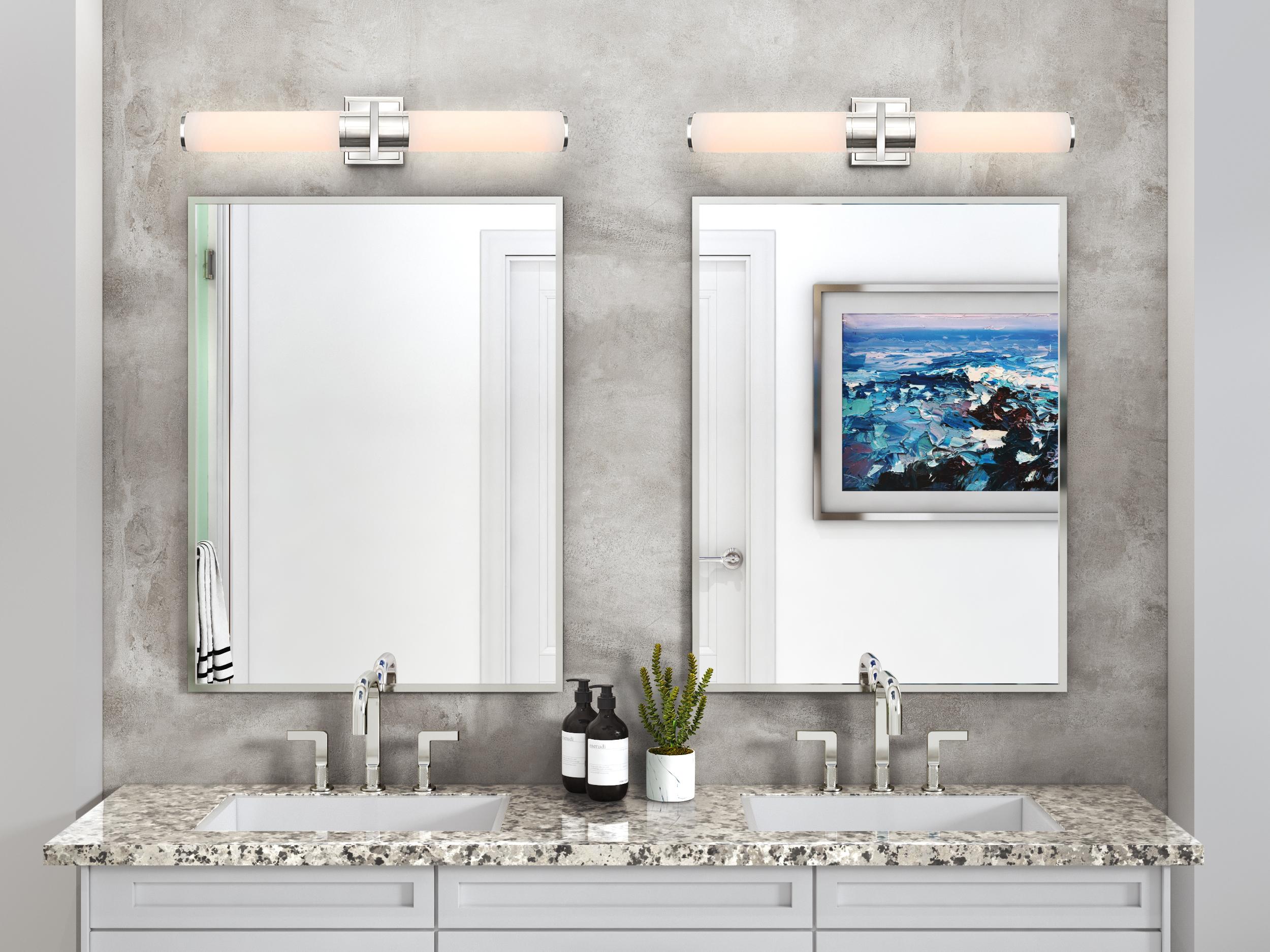 Artcraft Positano 2-Light Polished Nickel Vanity Light