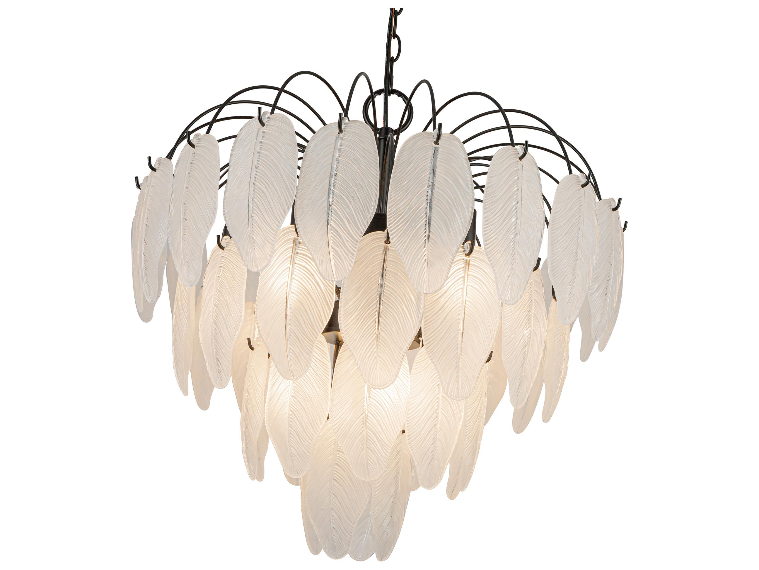 Artcraft Alessia 10-Light Black Tiered Chandelier