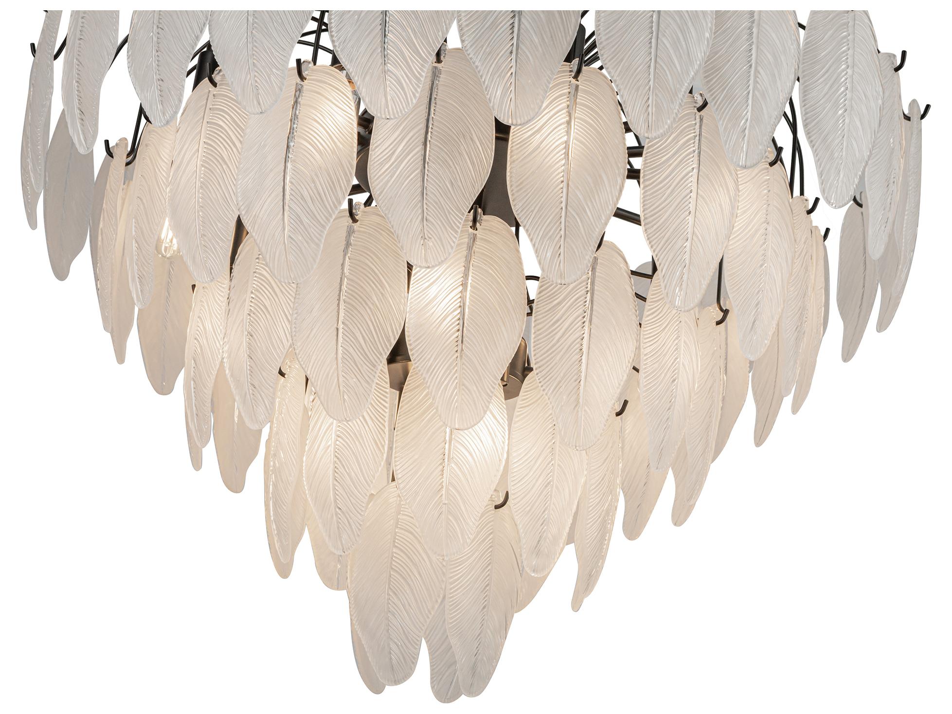 Artcraft Alessia 19-Light Black Tiered Chandelier