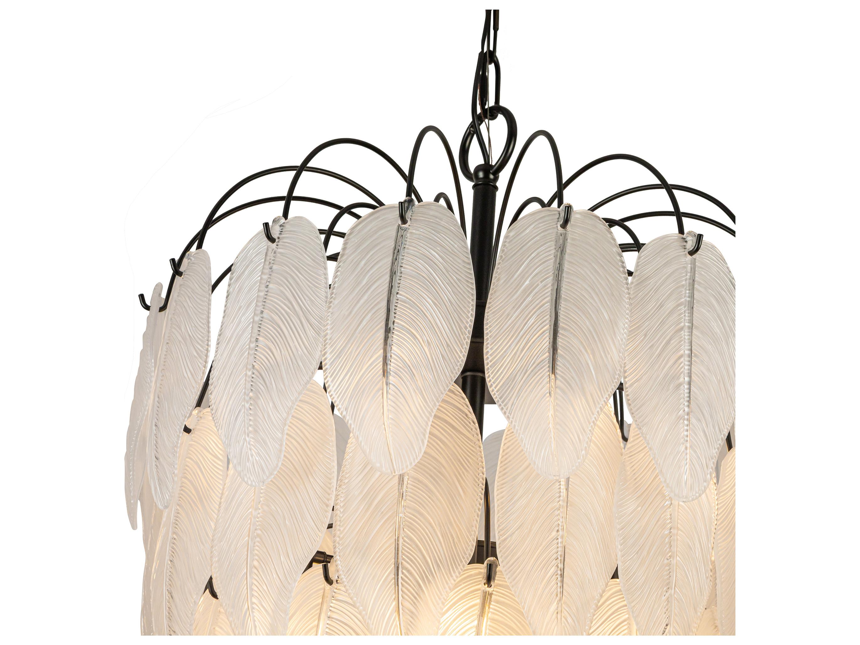 Artcraft Alessia 23-Light Black Tiered Chandelier