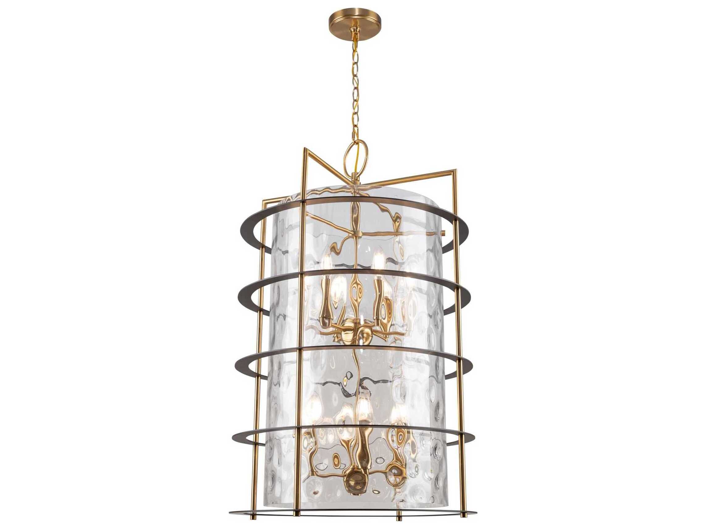 Artcraft Burford 12-Light Brass Black Chandelier