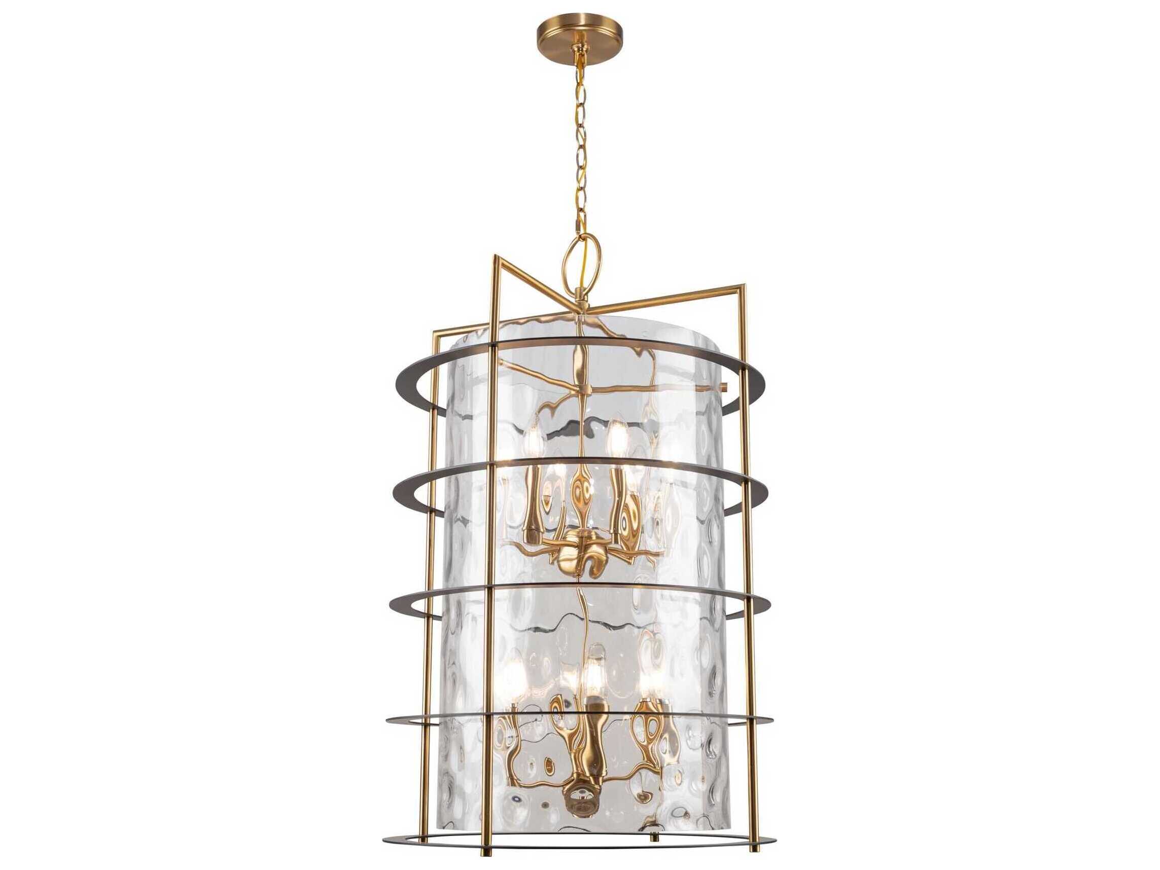 Artcraft Burford 12-Light Brass Black Chandelier