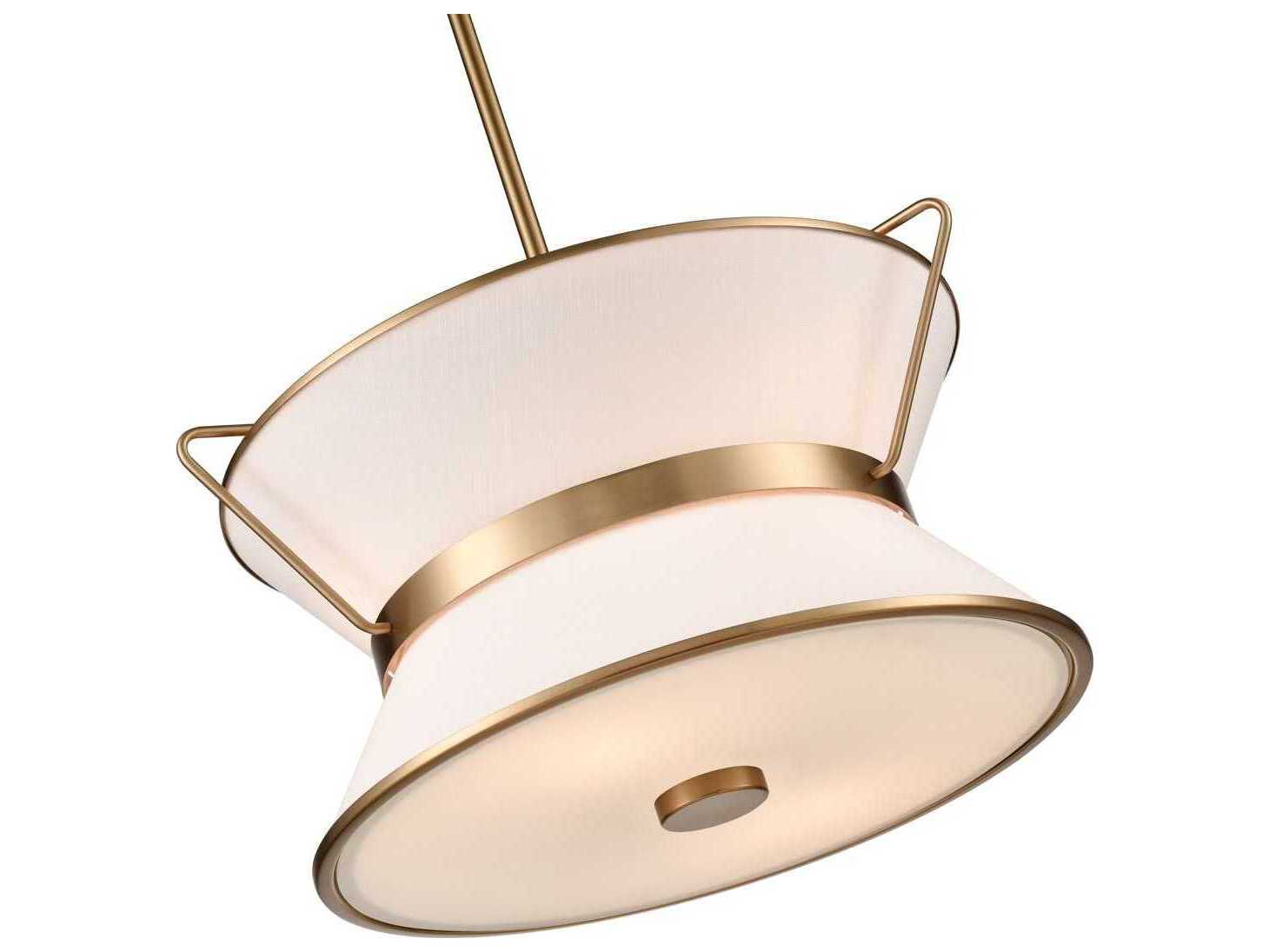 Artcraft Layla 4-Light Brushed Brass Lantern Pendant