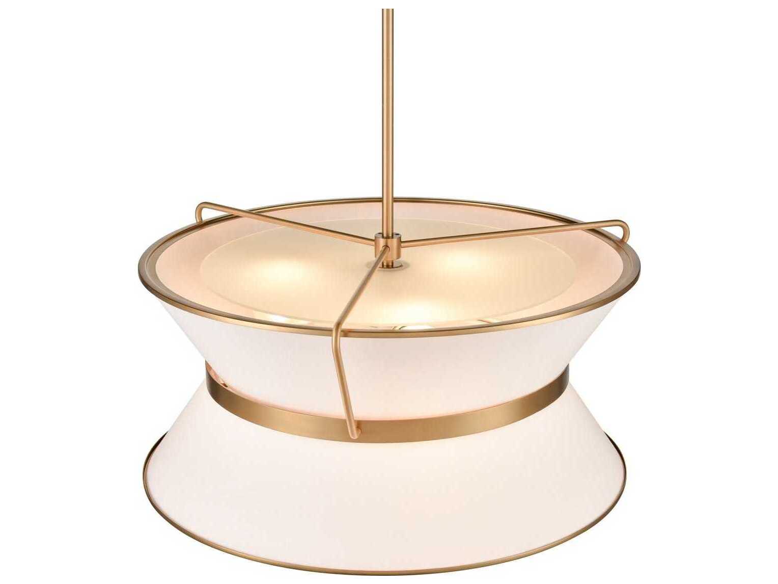 Artcraft Layla 6-Light Brushed Brass Lantern Pendant