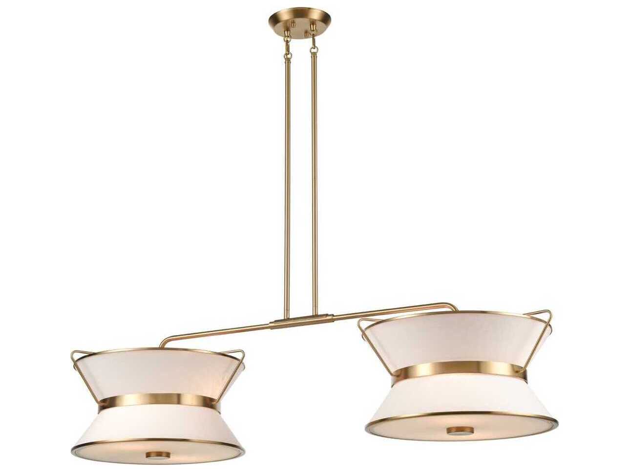 Artcraft Layla 8-Light Brushed Brass Lantern Island Pendant