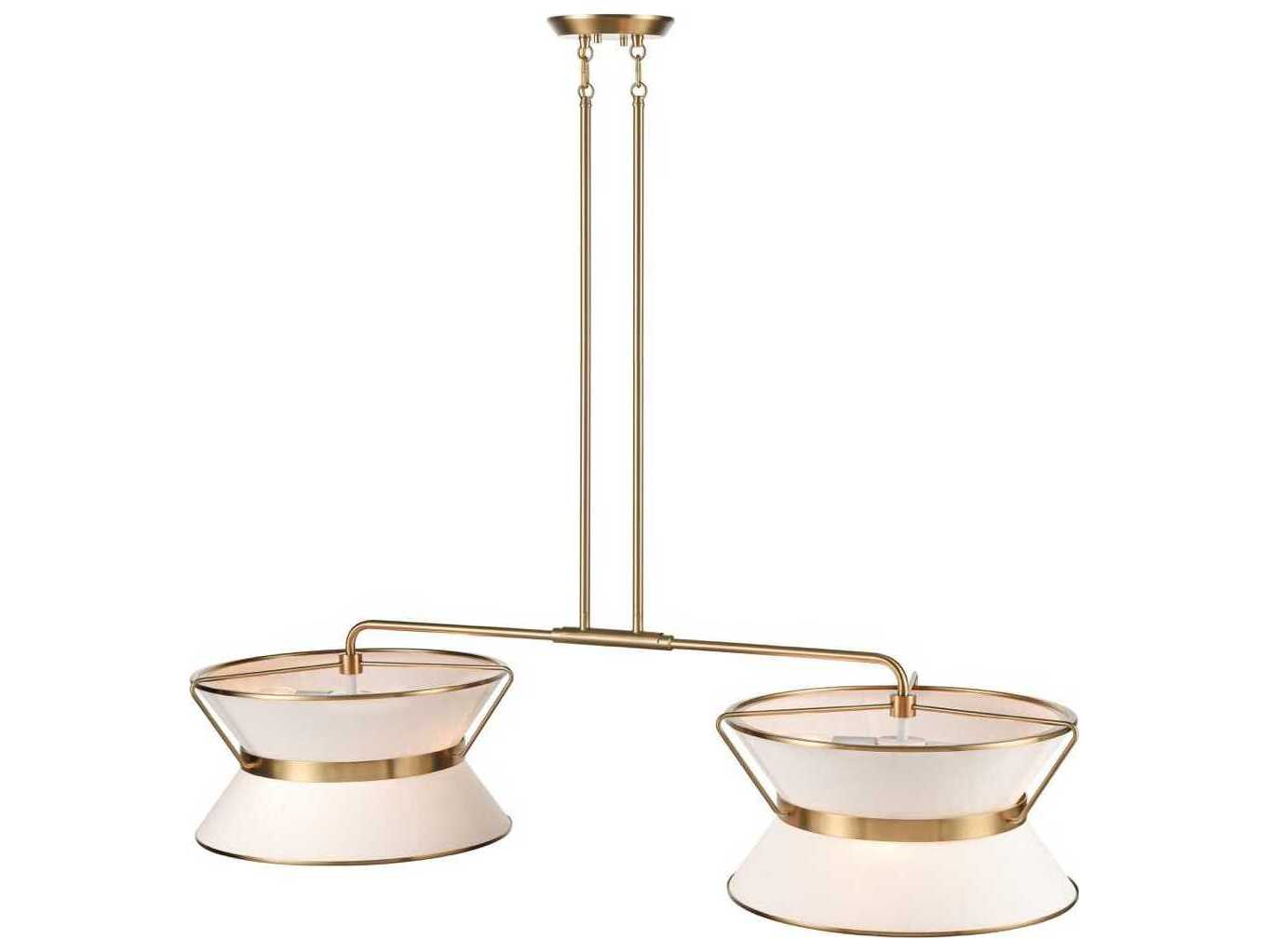 Artcraft Layla 8-Light Brushed Brass Lantern Island Pendant