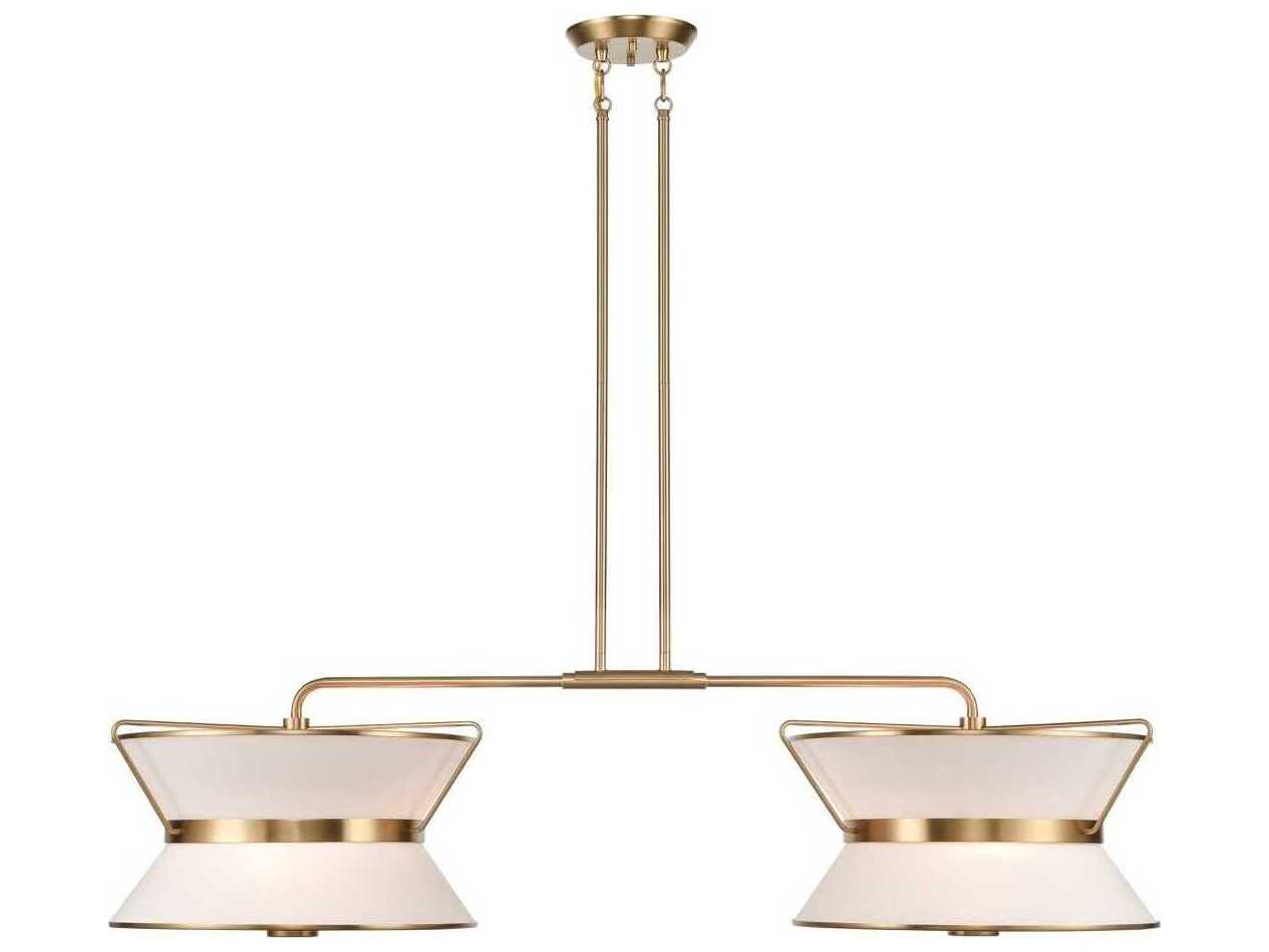 Artcraft Layla 8-Light Brushed Brass Lantern Island Pendant