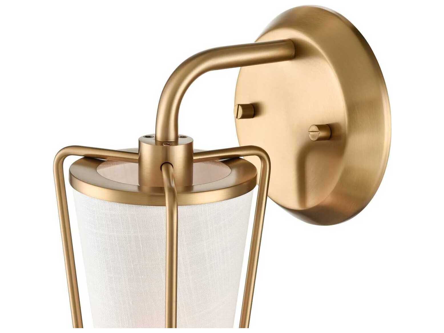 Artcraft Layla 1-Light Brushed Brass Wall Sconce