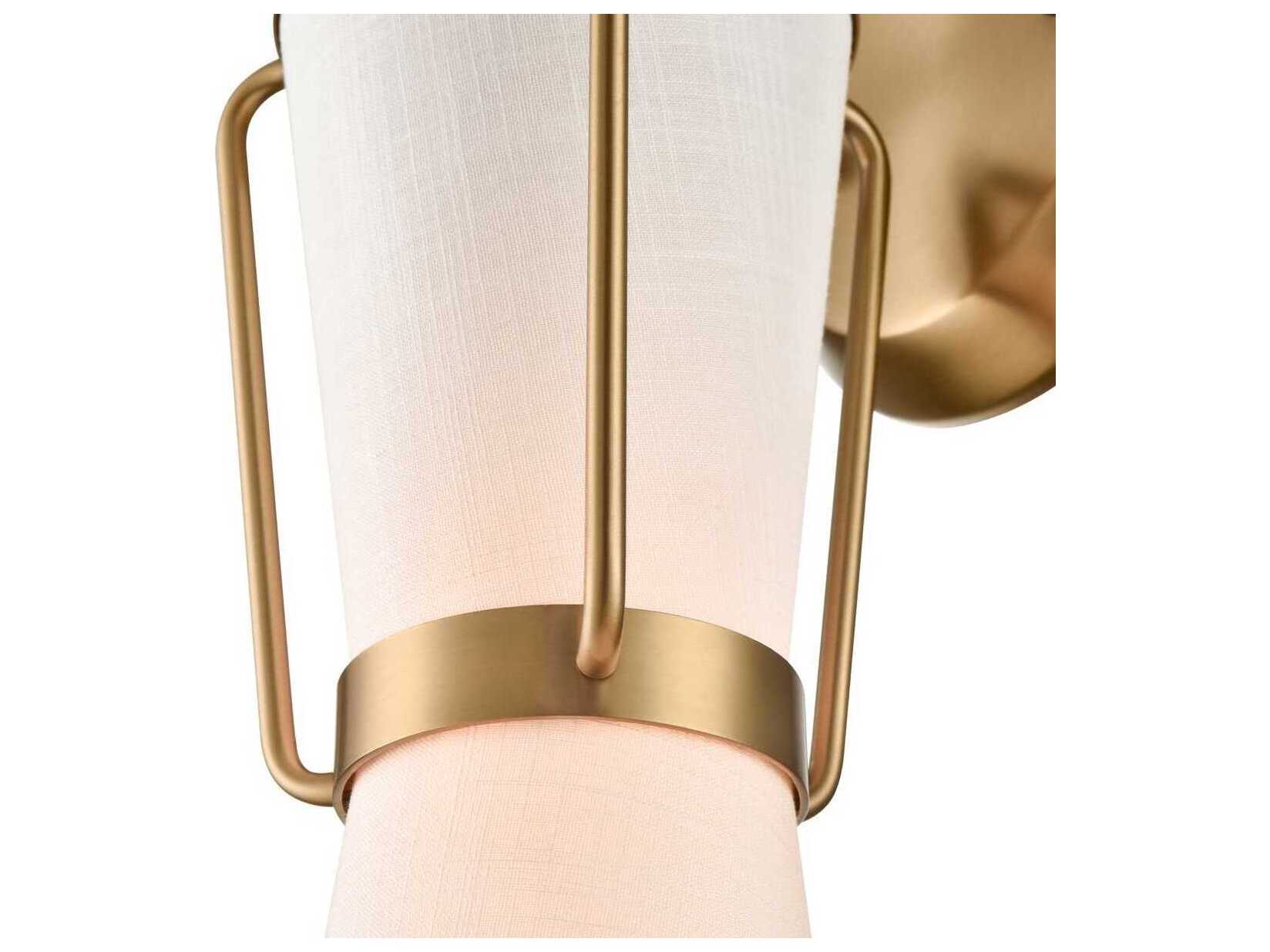 Artcraft Layla 1-Light Brushed Brass Wall Sconce