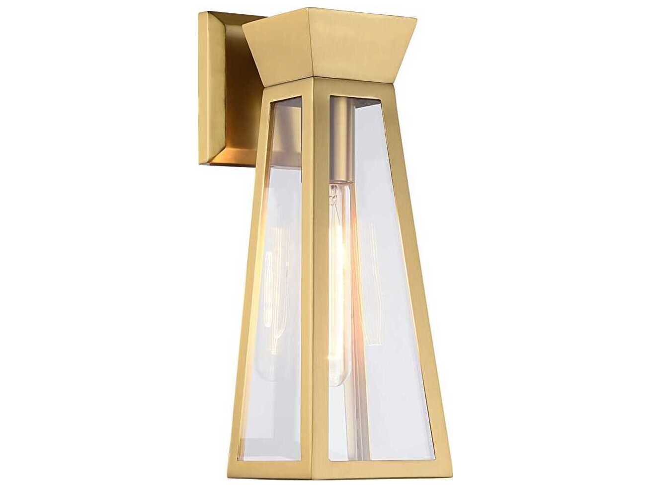 Artcraft Lucian 1-Light Brushed Brass Wall Sconce