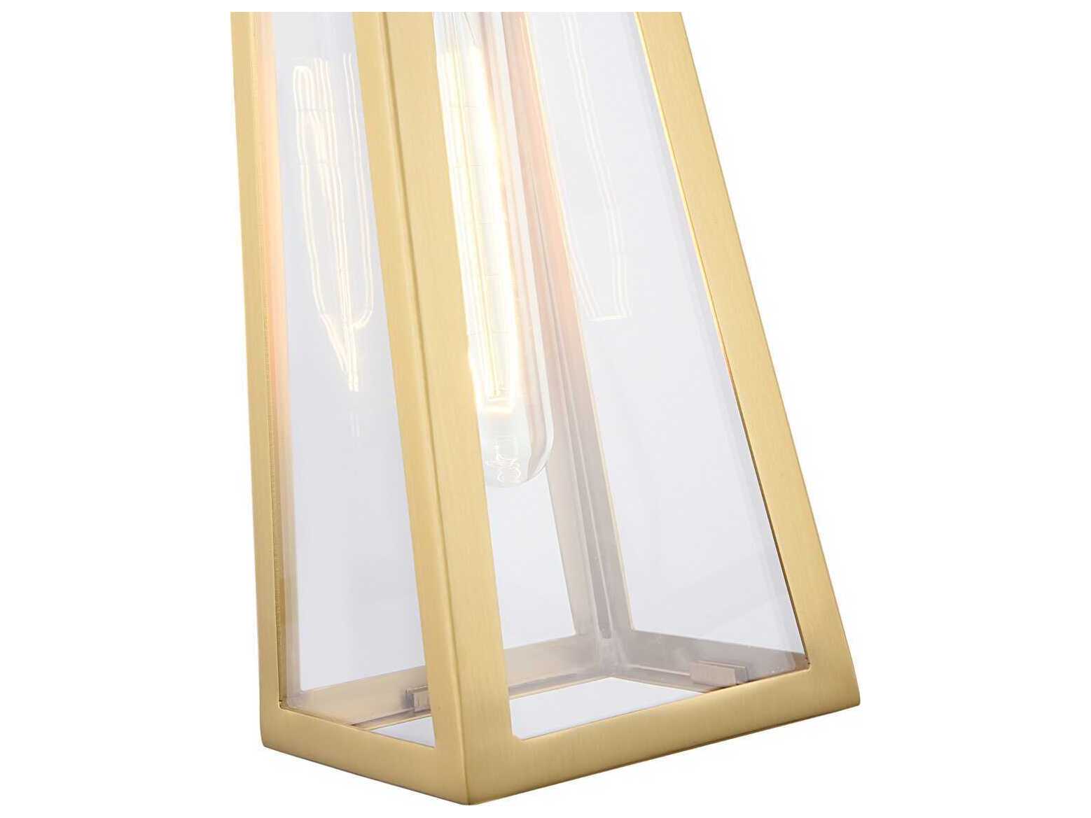 Artcraft Lucian 1-Light Brushed Brass Wall Sconce