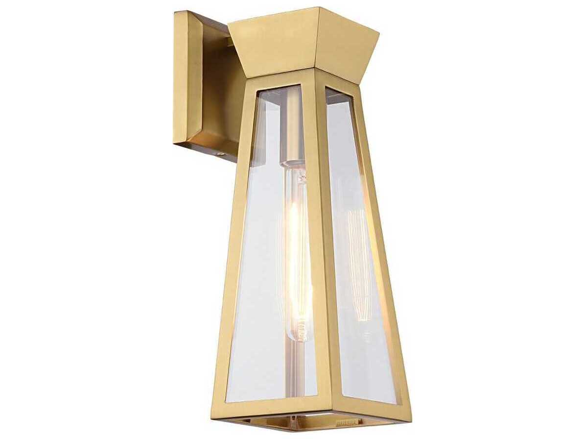 Artcraft Lucian 1-Light Brushed Brass Wall Sconce