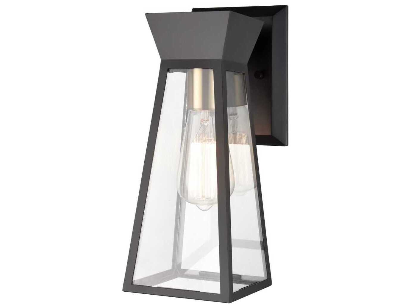Artcraft Lucian 1-Light Black Brushed Brass Wall Sconce