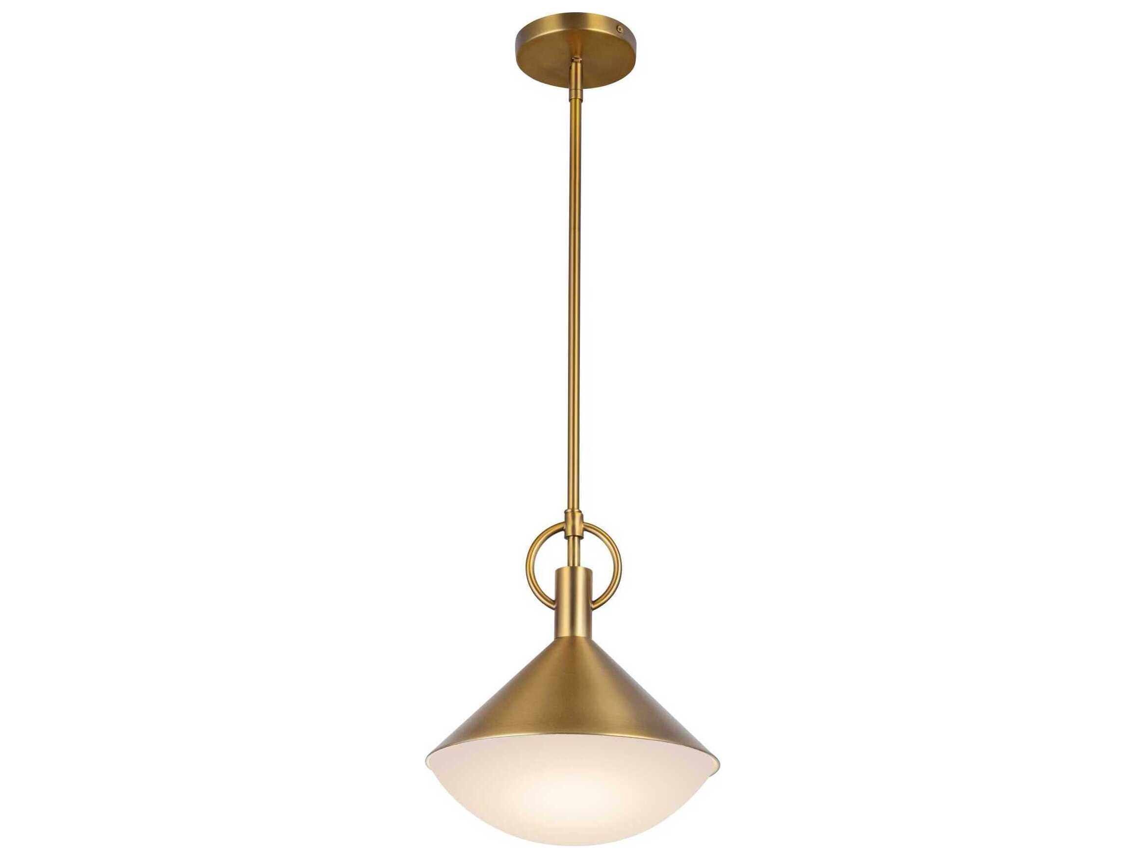 Artcraft Abruzzo 1-Light Brass Mini Pendant