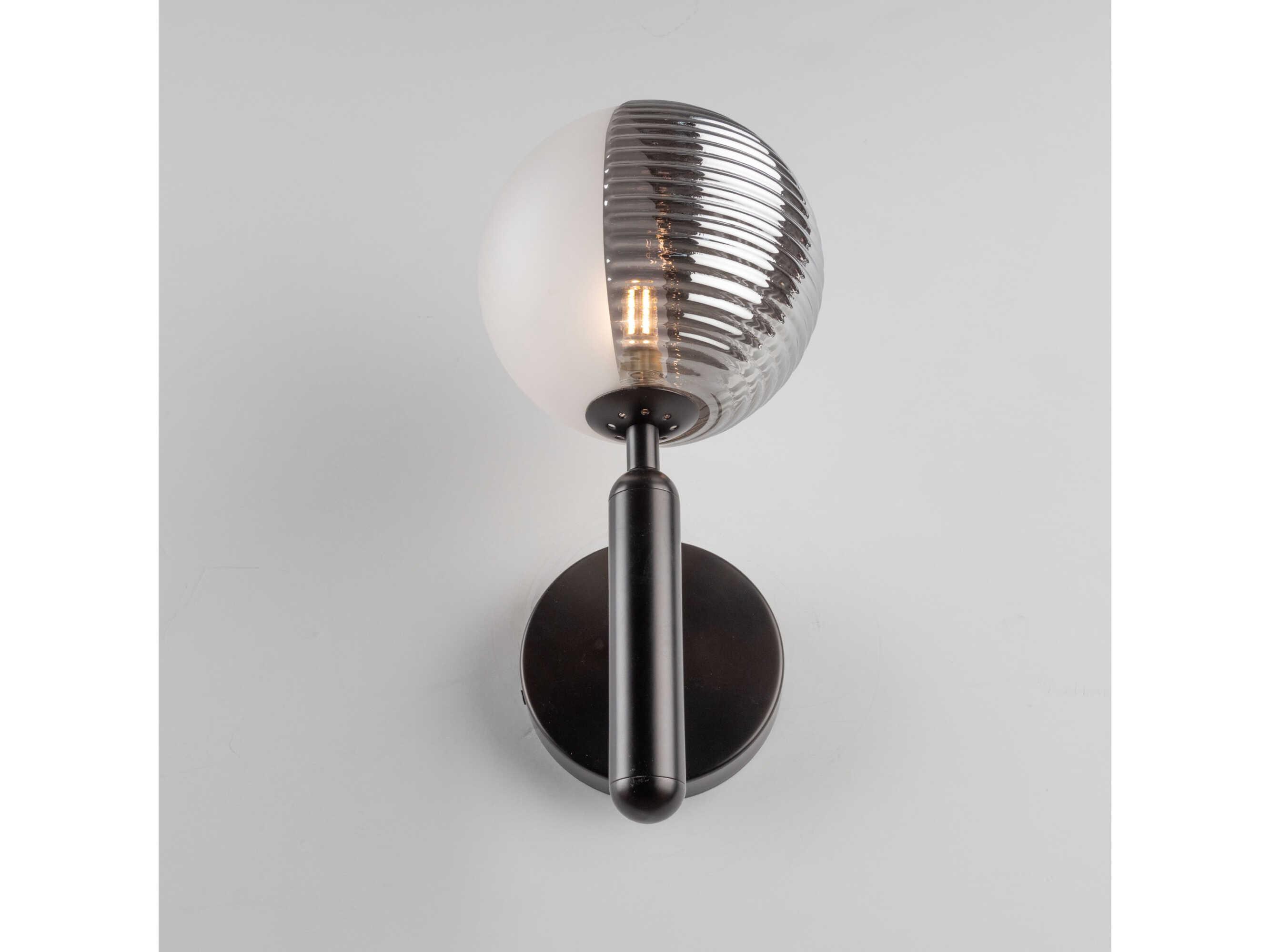 Artcraft Bolla 1-Light Black Wall Sconce