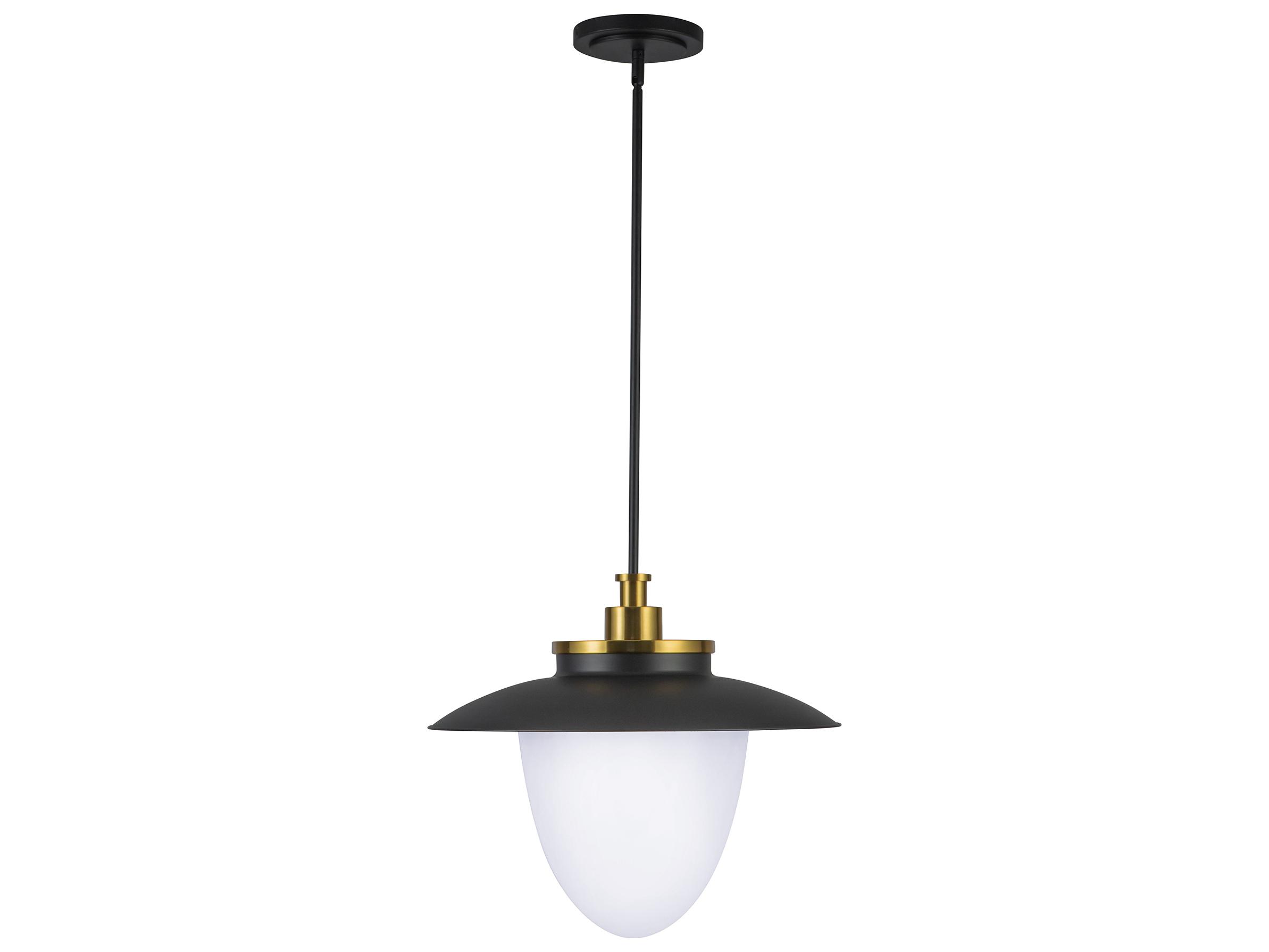 Artcraft Dahlia 3-Light Black Pendant