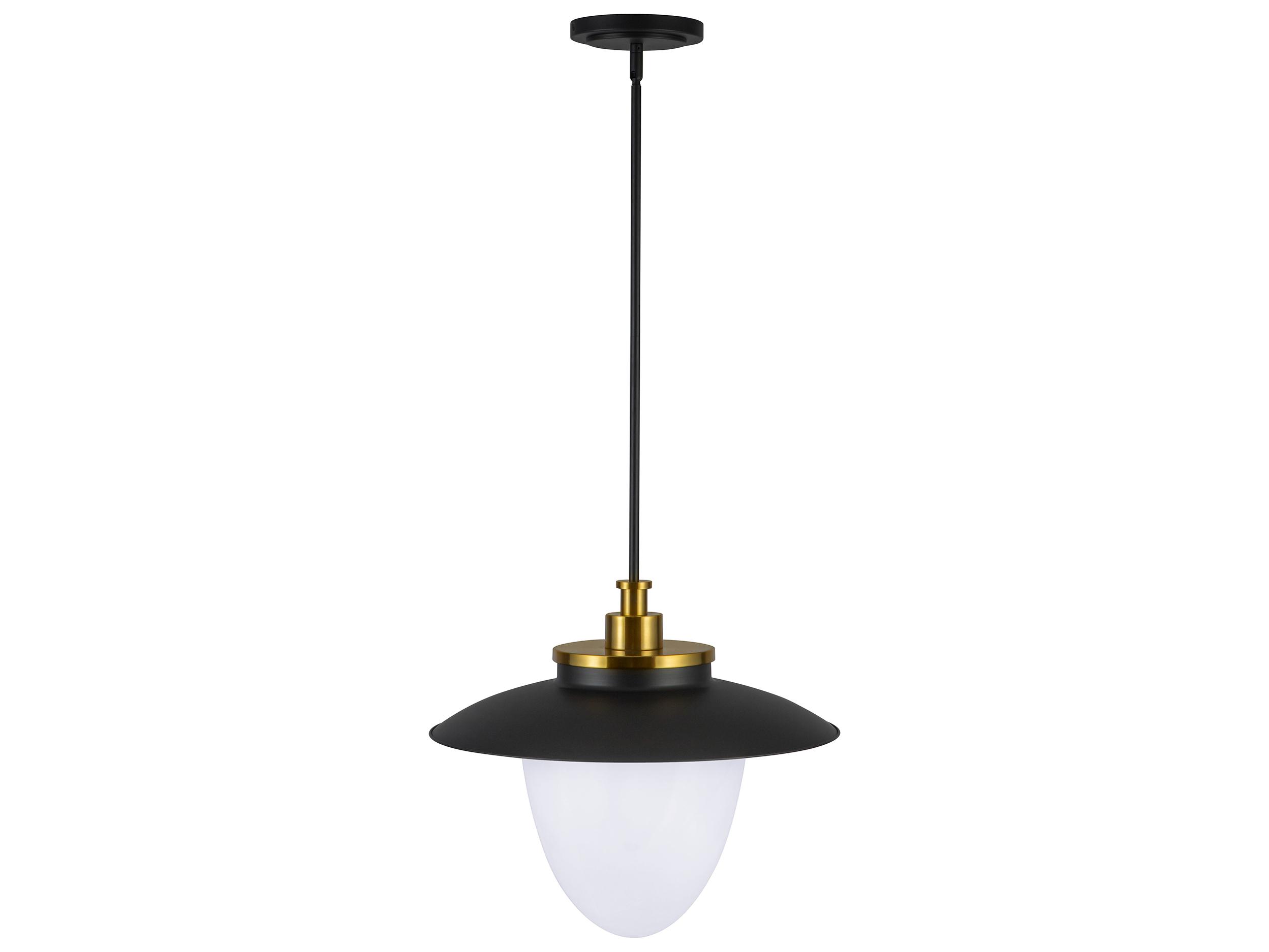 Artcraft Dahlia 3-Light Black Pendant