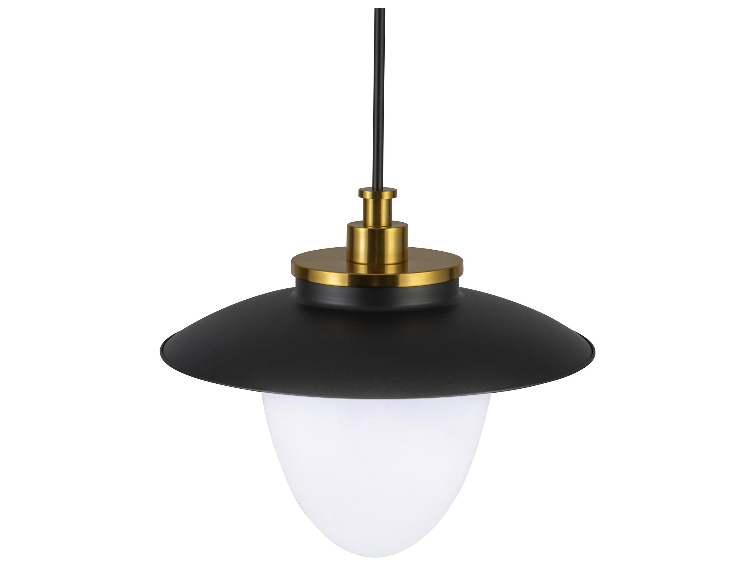 Artcraft Dahlia 3-Light Black Pendant