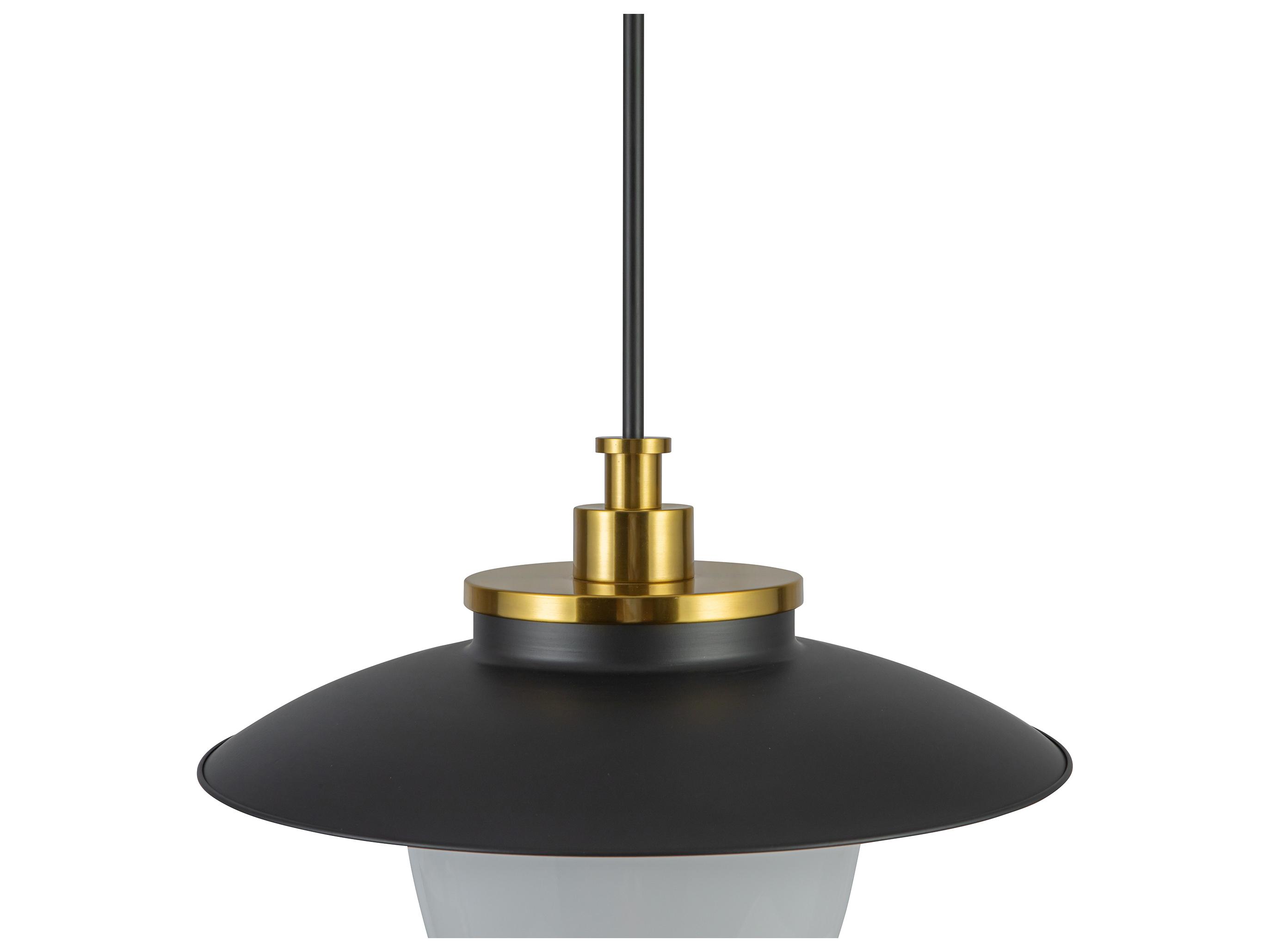 Artcraft Dahlia 3-Light Black Pendant