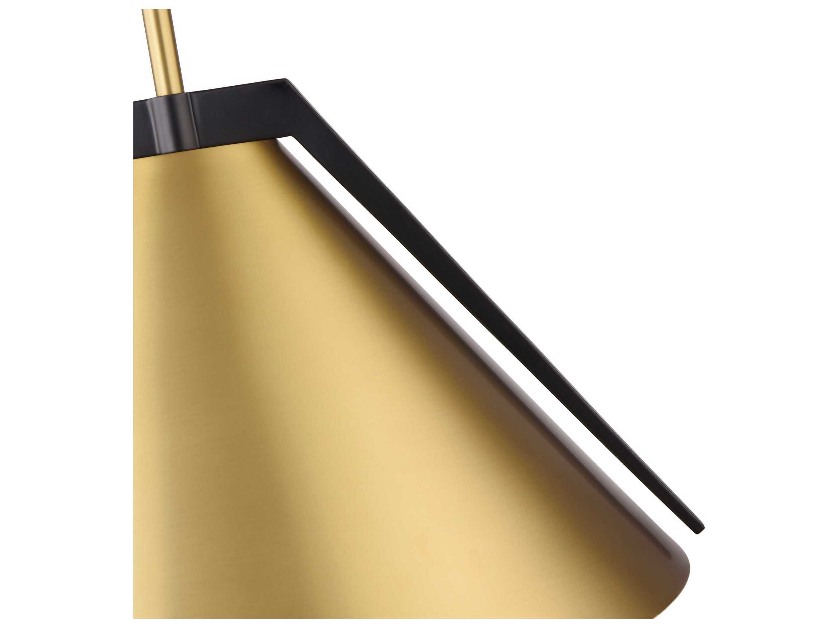 Artcraft Baltic 1-Light Brass Black Pendant