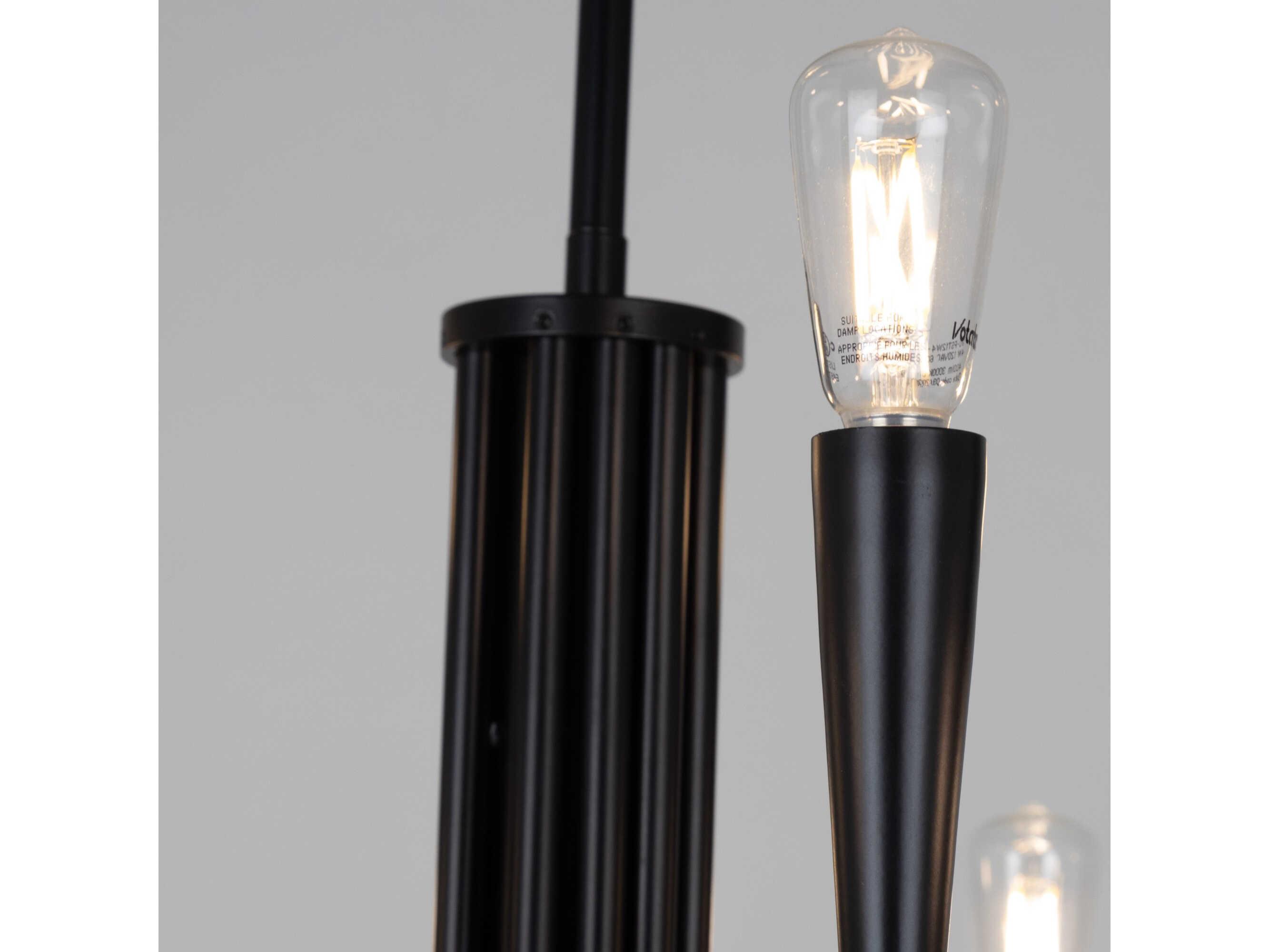 Artcraft Bronte 9-Light Black Chandelier