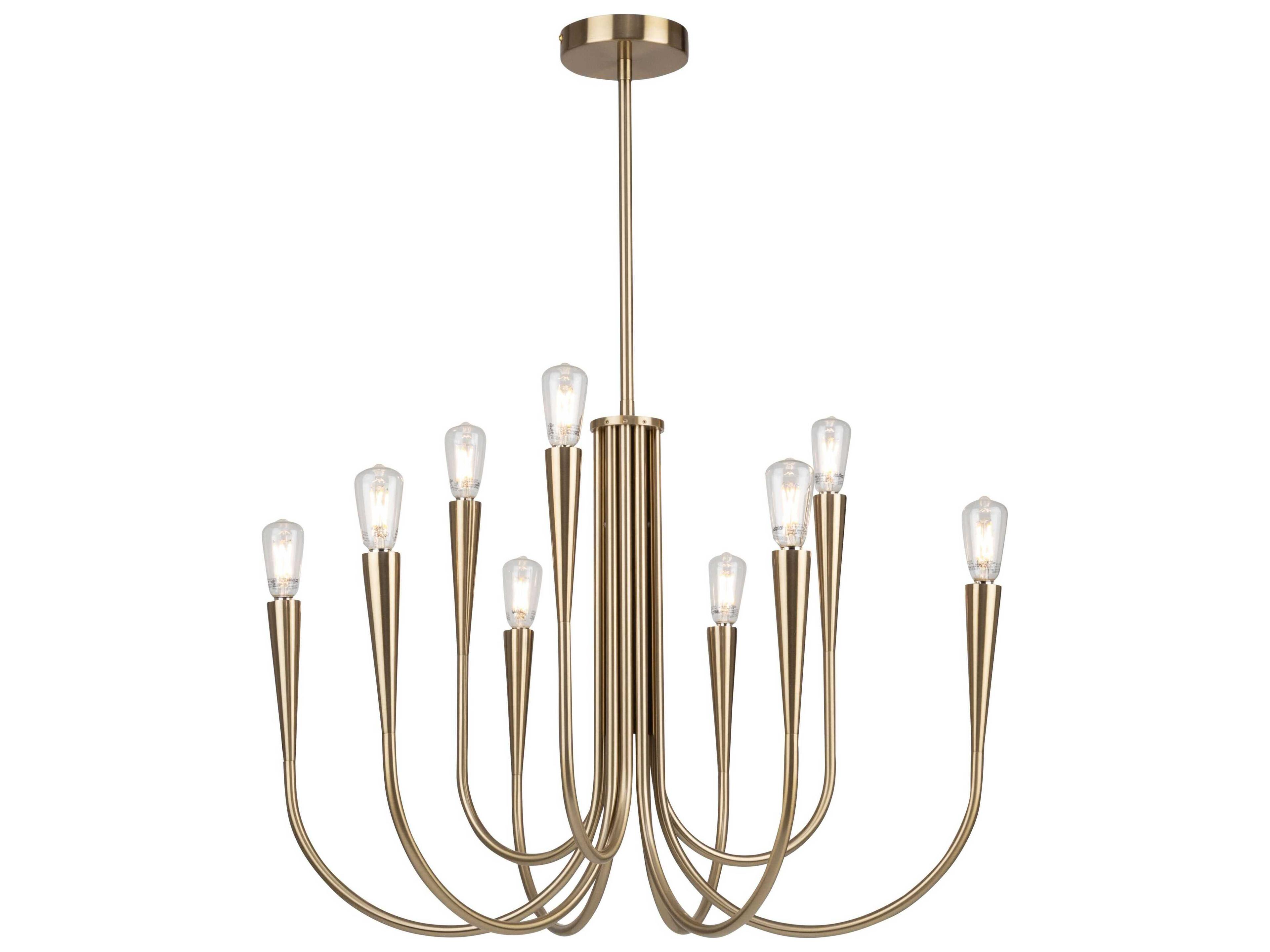 Artcraft Bronte 9-Light Brass Chandelier