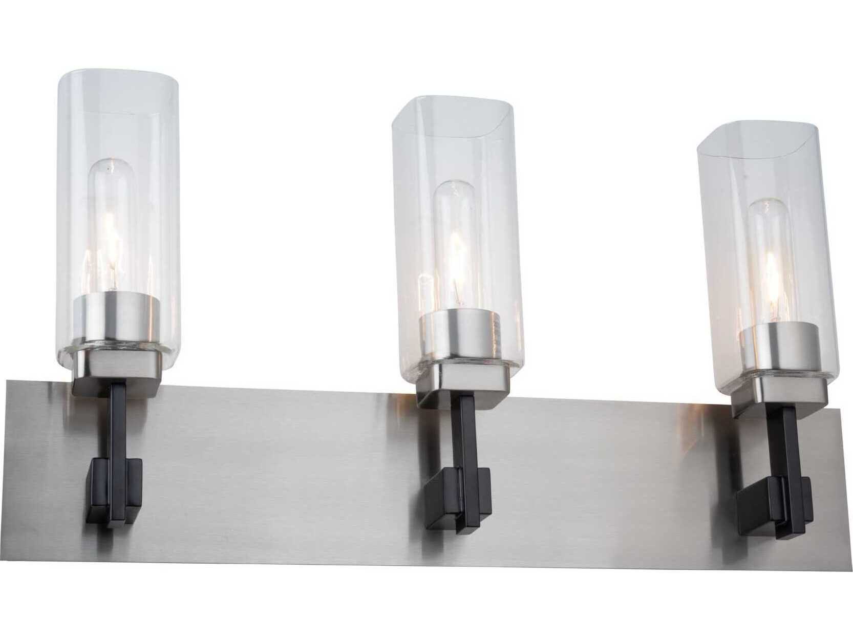 Artcraft Arlington 3-Light Satin Nickel Vanity Light