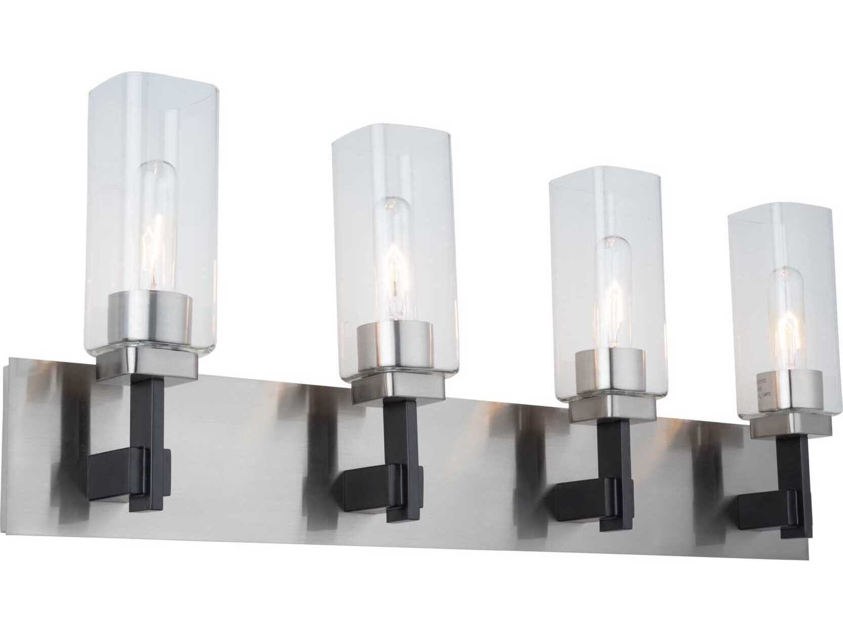 Artcraft Arlington 4-Light Satin Nickel Vanity Light