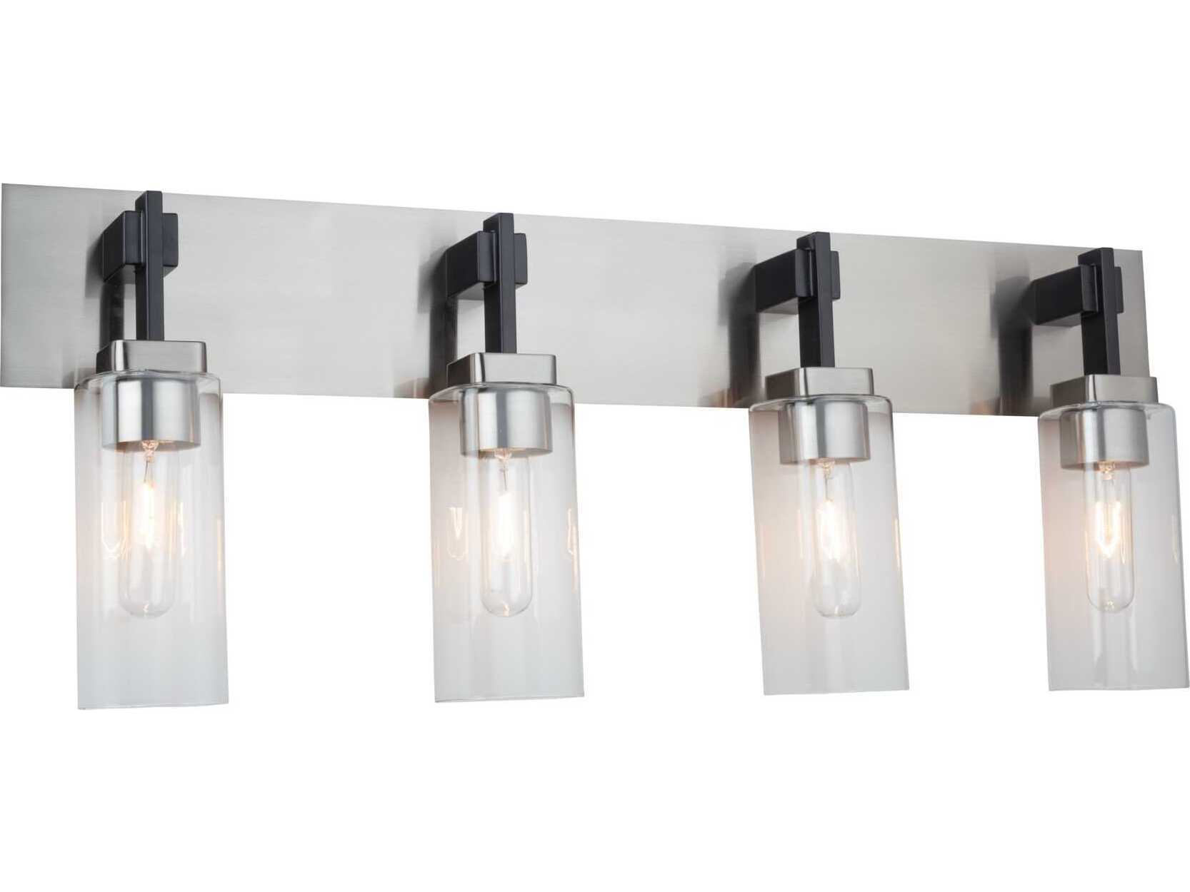 Artcraft Arlington 4-Light Satin Nickel Vanity Light