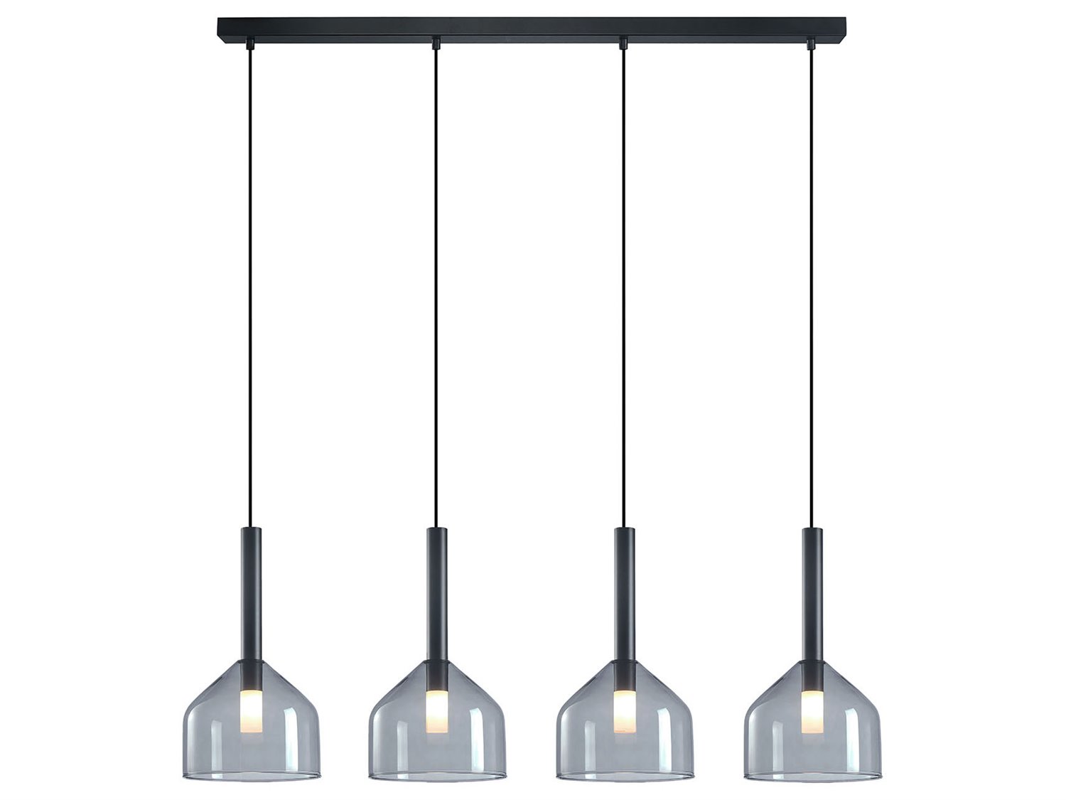 Artcraft Kali 4-Light Black Island Pendant