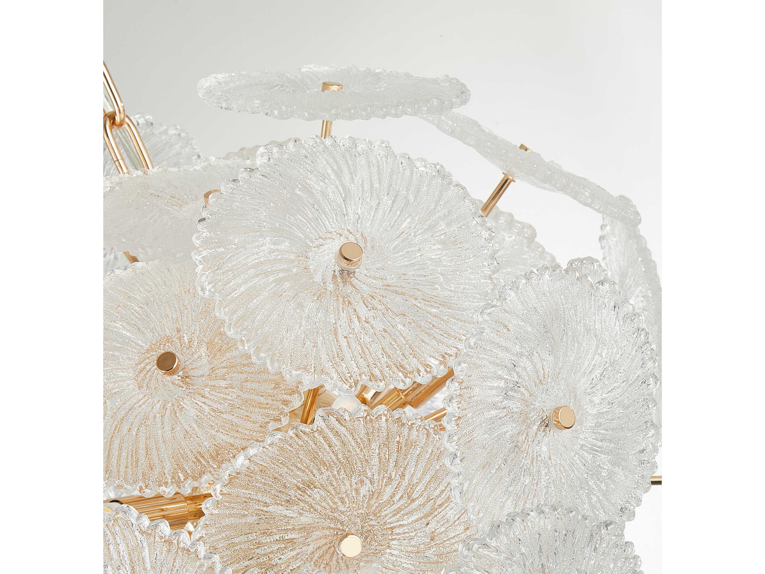 Artcraft Bloom 18-Light Brass Pendant