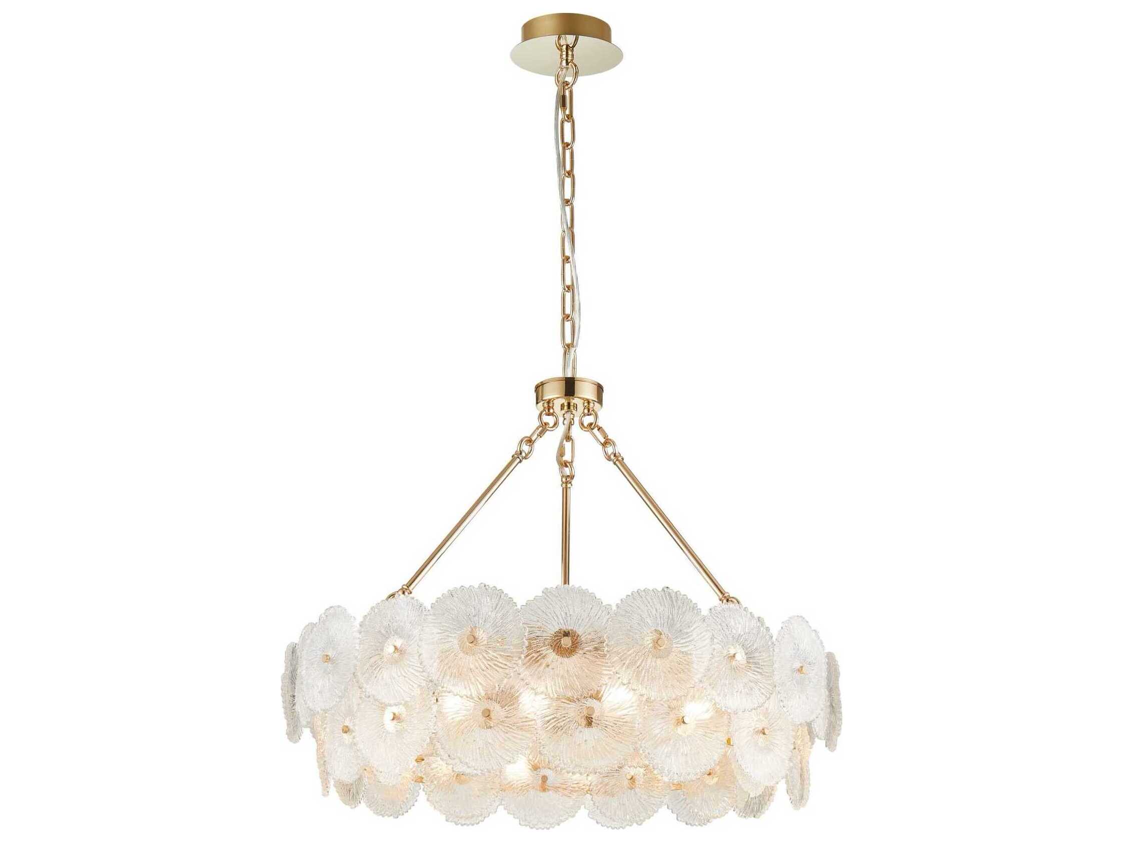 Artcraft Bloom 18-Light Brass Chandelier