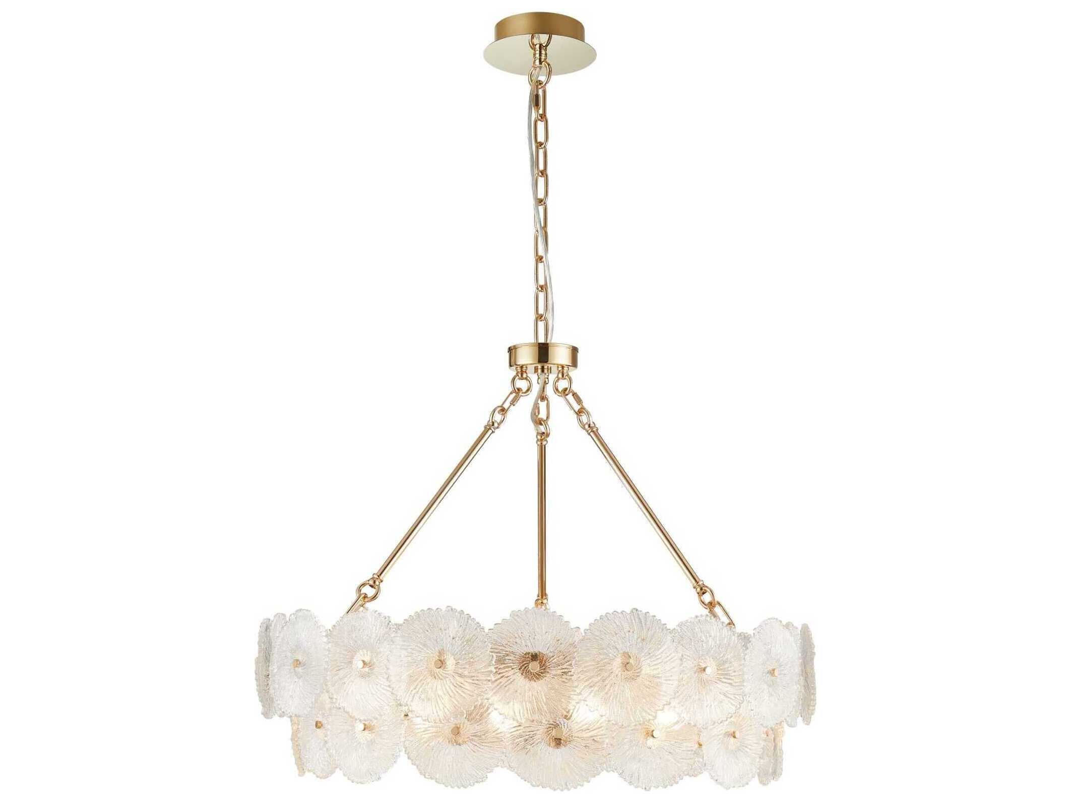 Artcraft Bloom 18-Light Brass Chandelier
